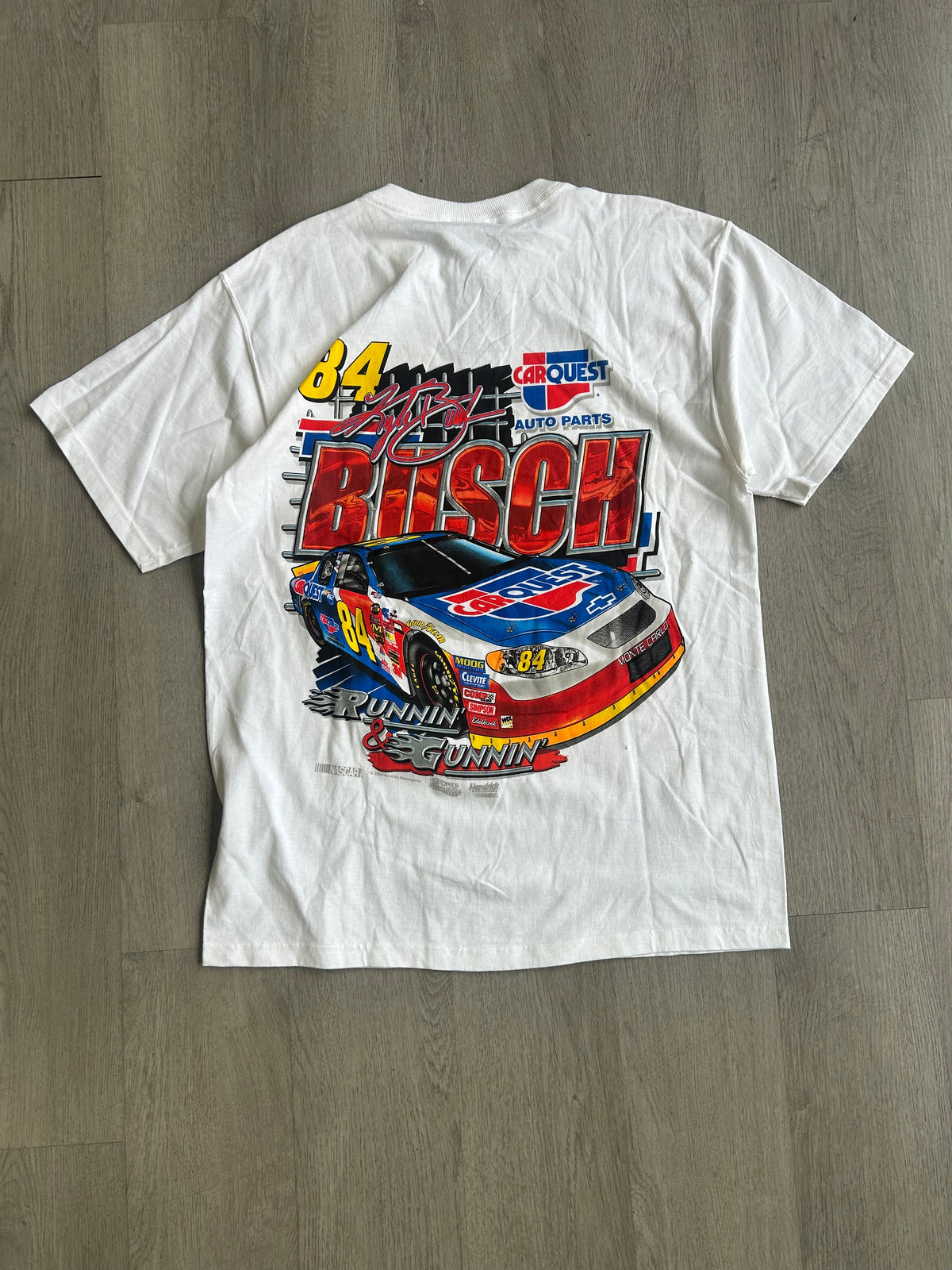 (AO) Vintage Kyle Busch Car Quest Carquest Racing 84 NASCAR Tee