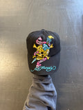 Y2K Ed Hardy Embroidered Strapback Hat