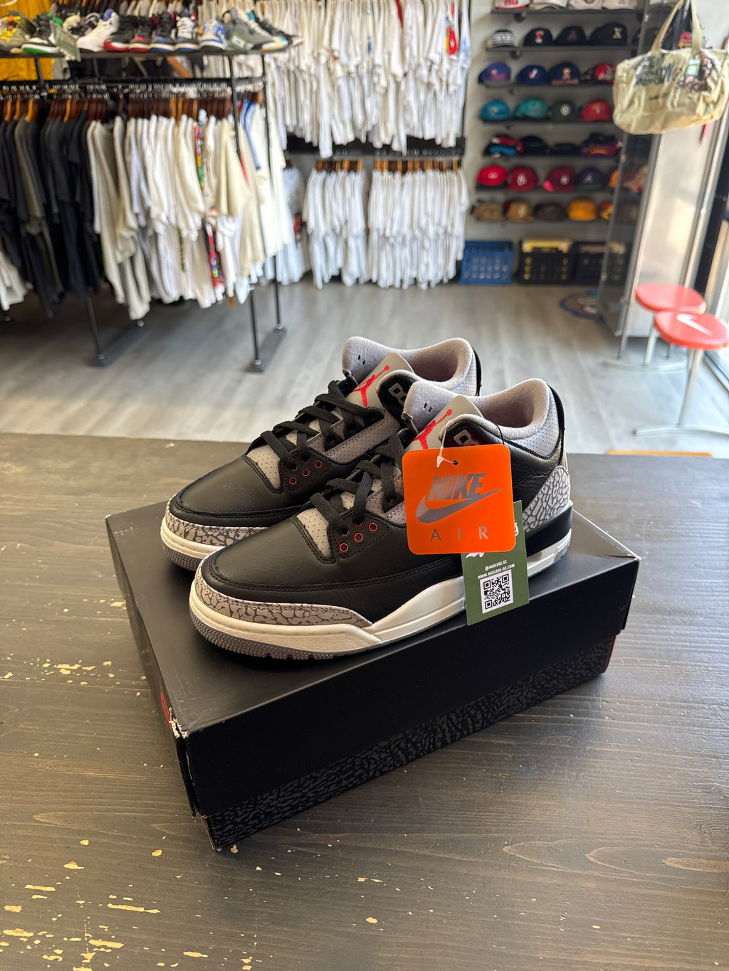 Jordan Retro 3 Black Cement 2024