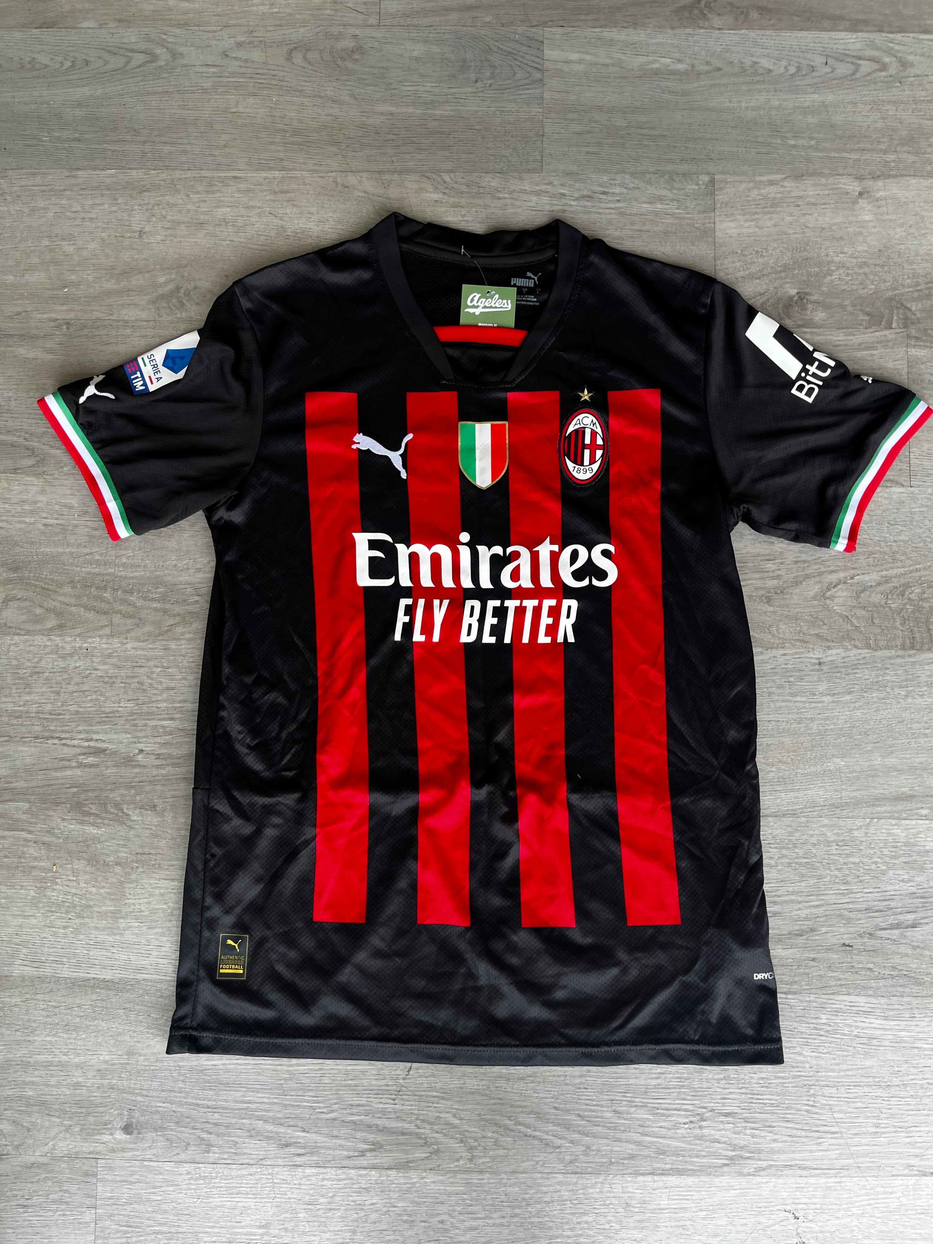 Puma AC Milan R. Leao 2022-2023 home jersey