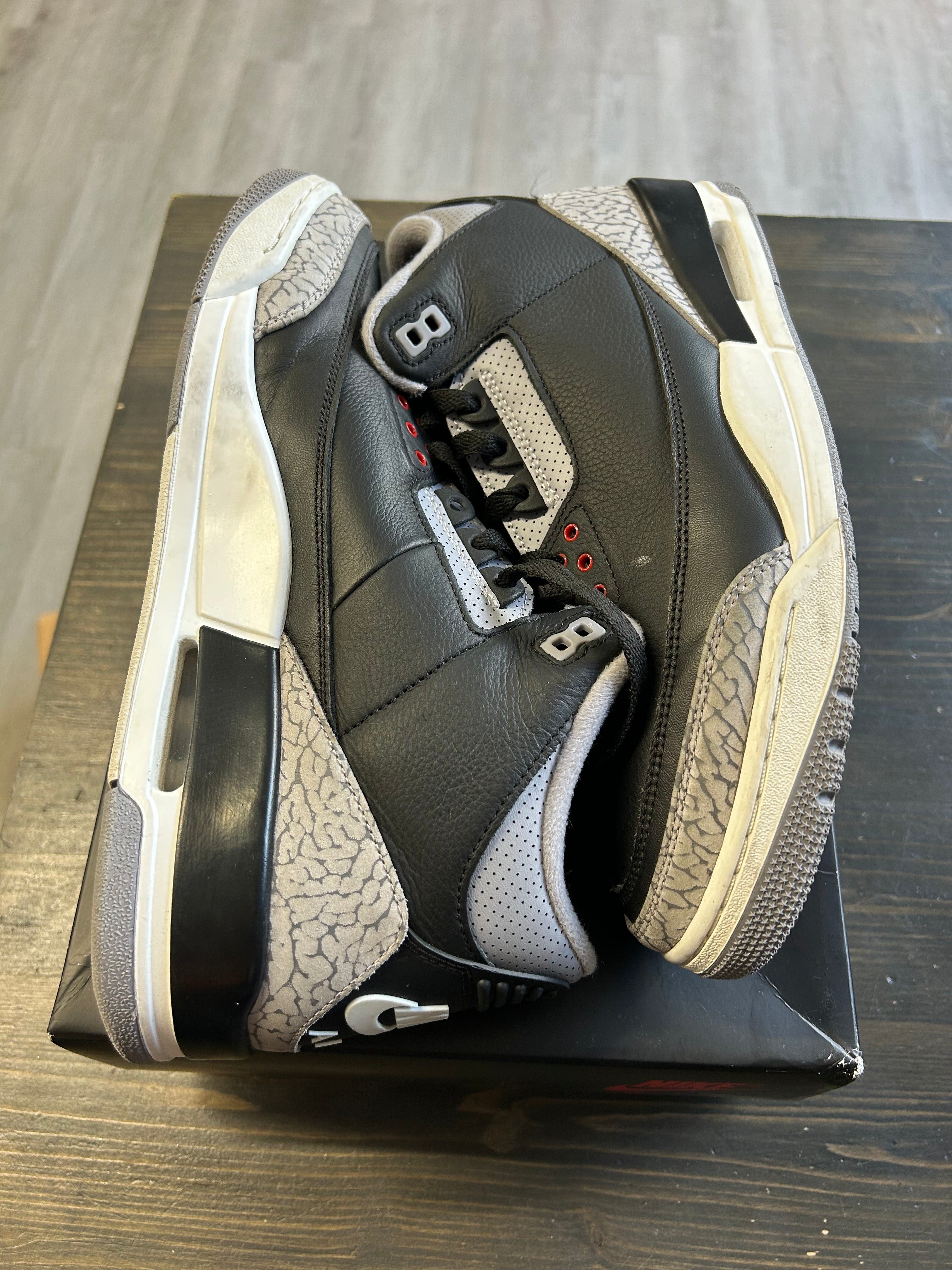 Pre-owned Air Jordan 3 Retro Black Cement