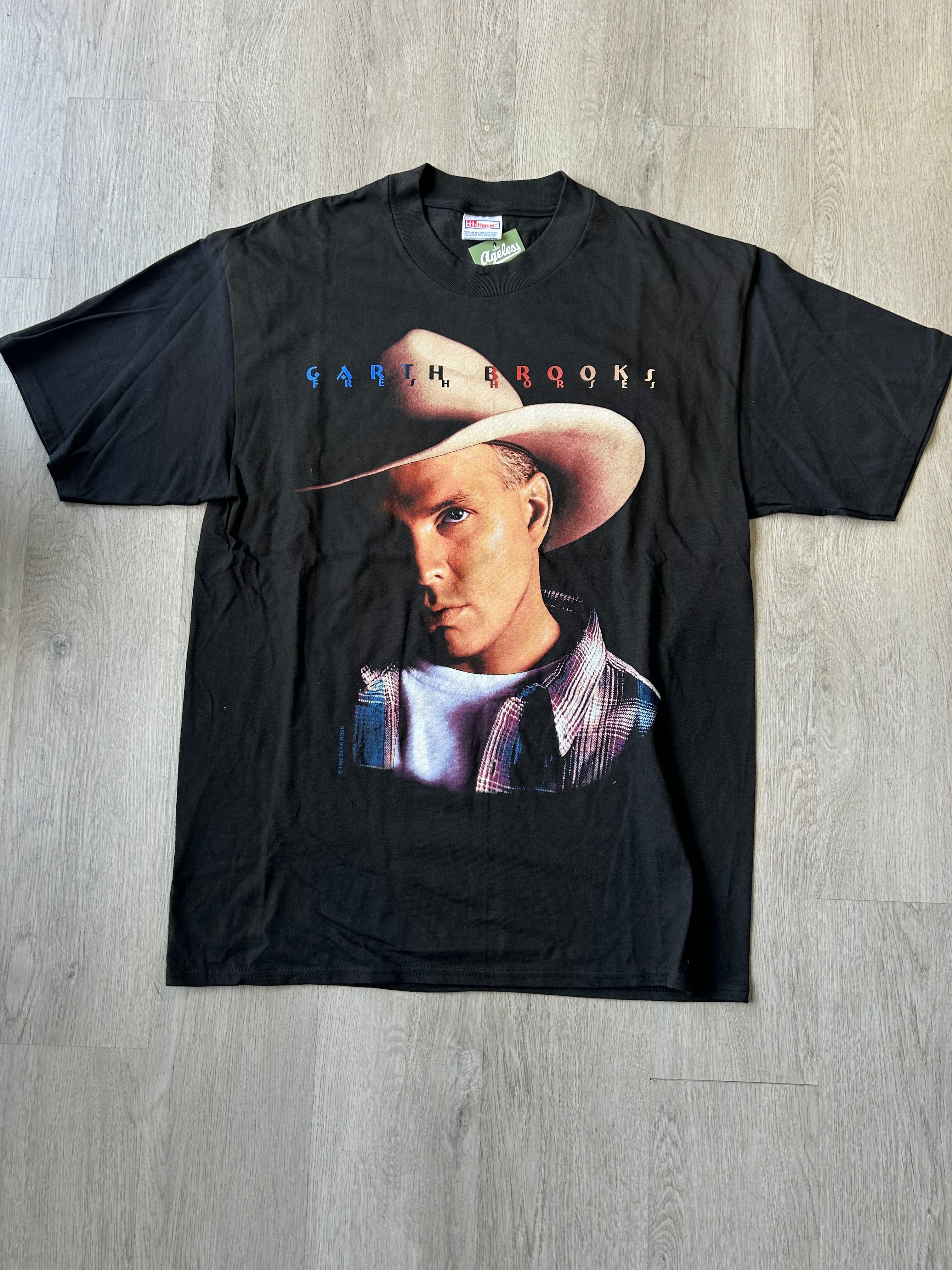 Vintage Garth Brooks 1996 Fresh Horses World Tour Tee