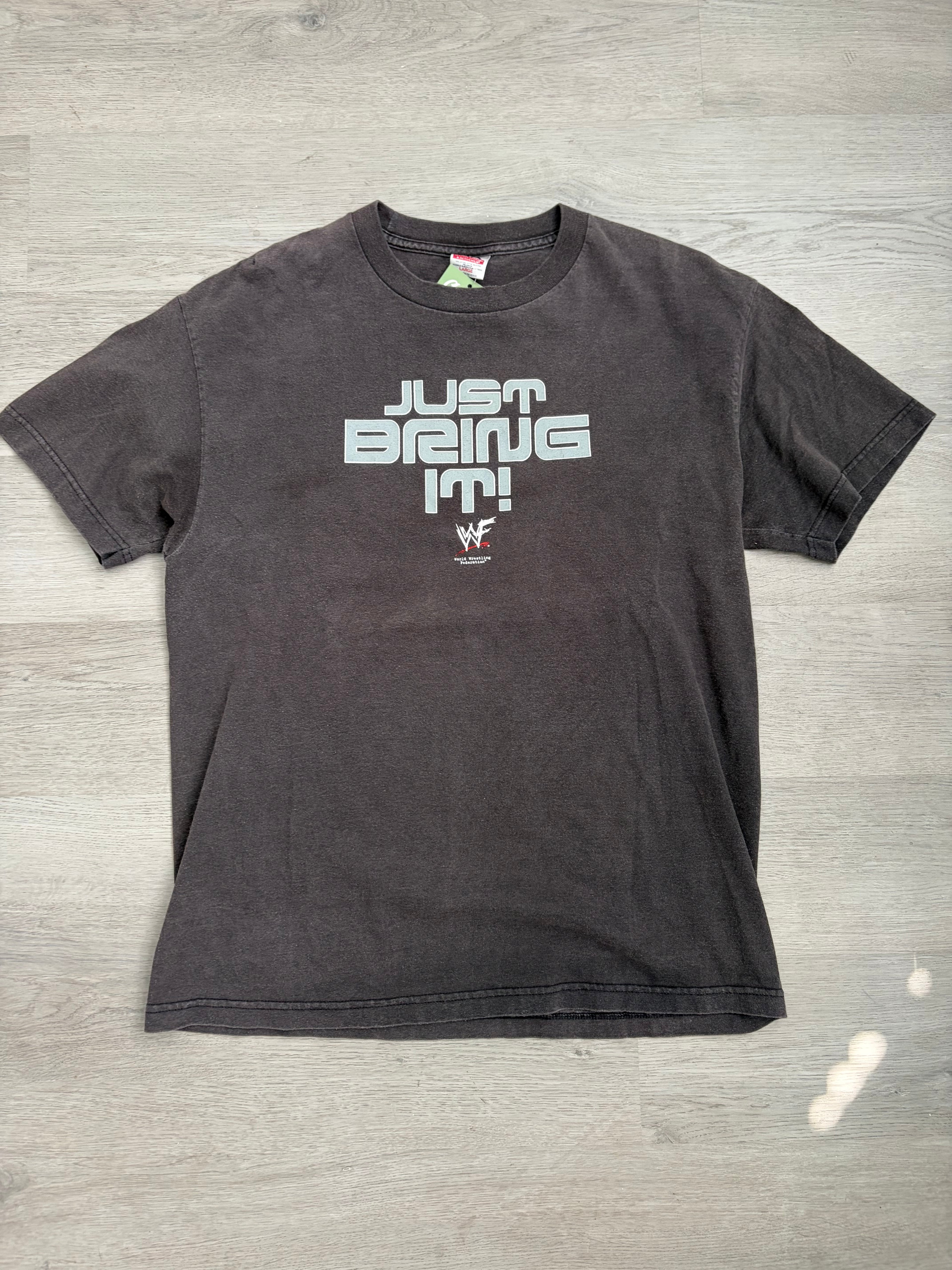 Vintage 2000 The Rock Just Bring It WWF Tee