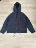 Vintage Navy Blue Hooded Mountain Parka Jacket