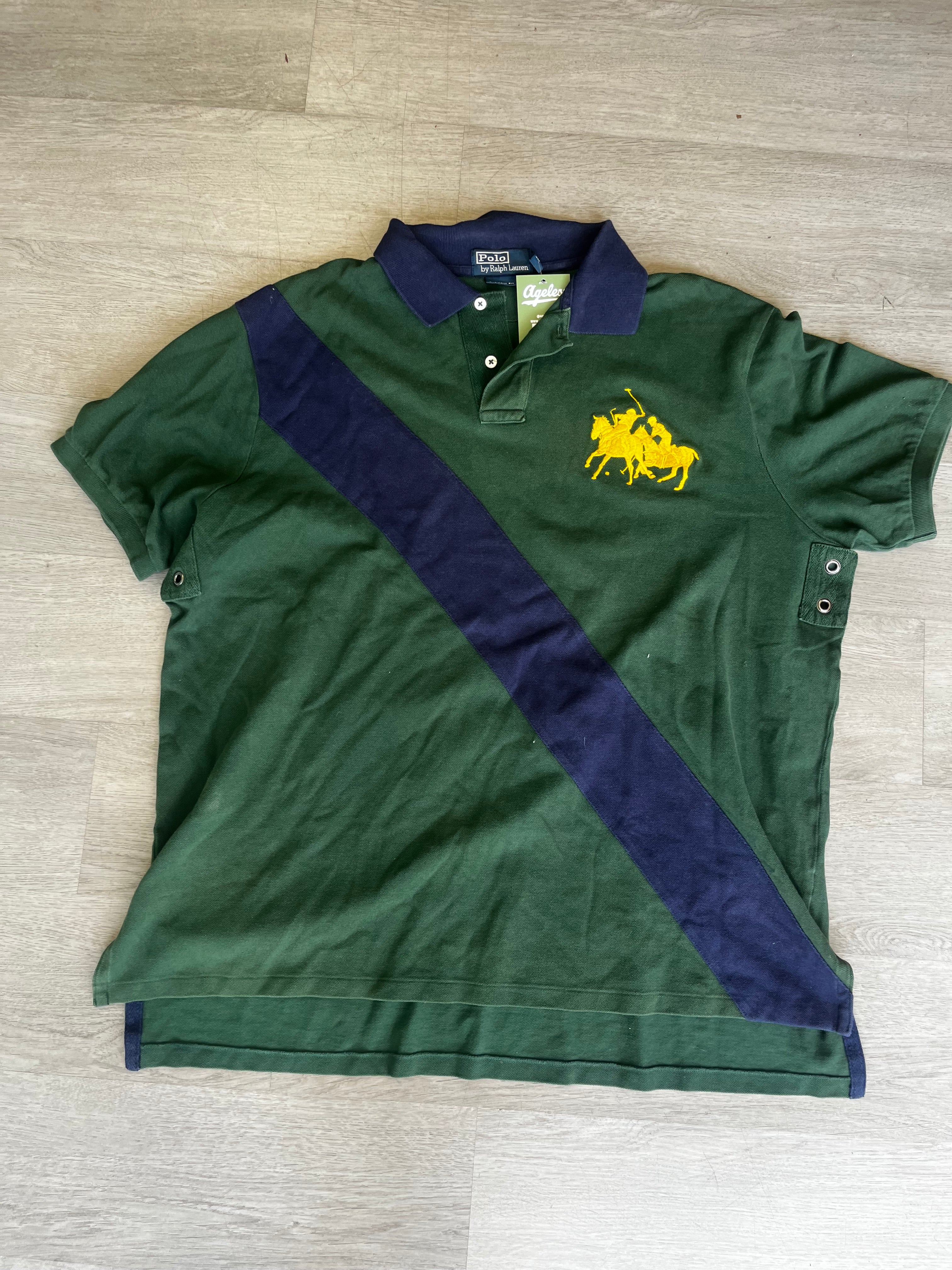 Vintage Polo Ralph Lauren Diagonal Striped Polo