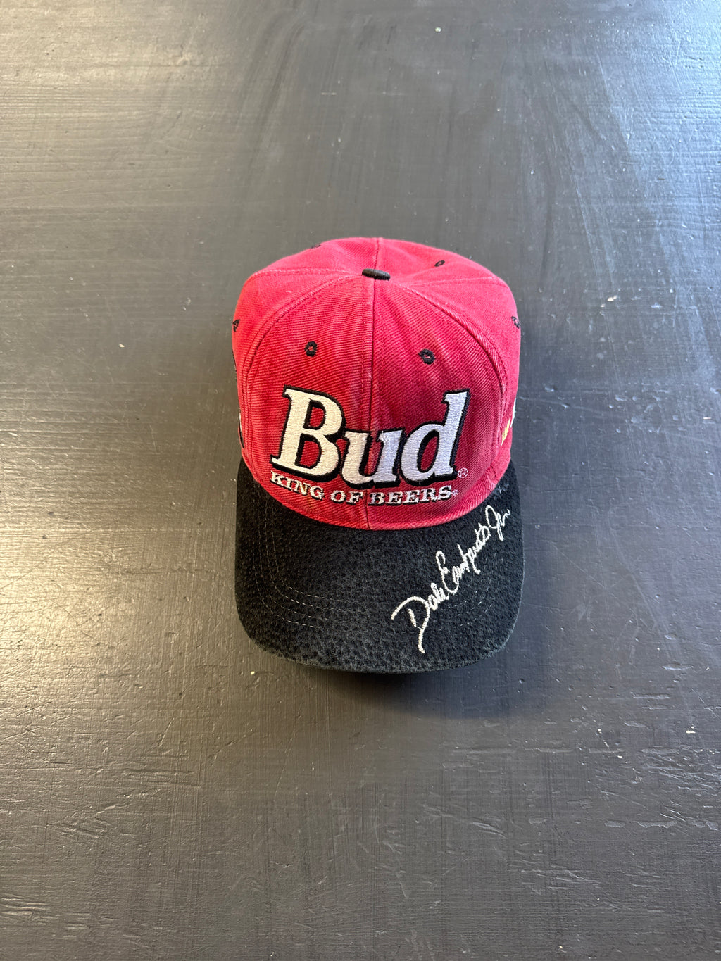Vintage Nascar Dale Earnhardt Bud King Of Beers Strapback