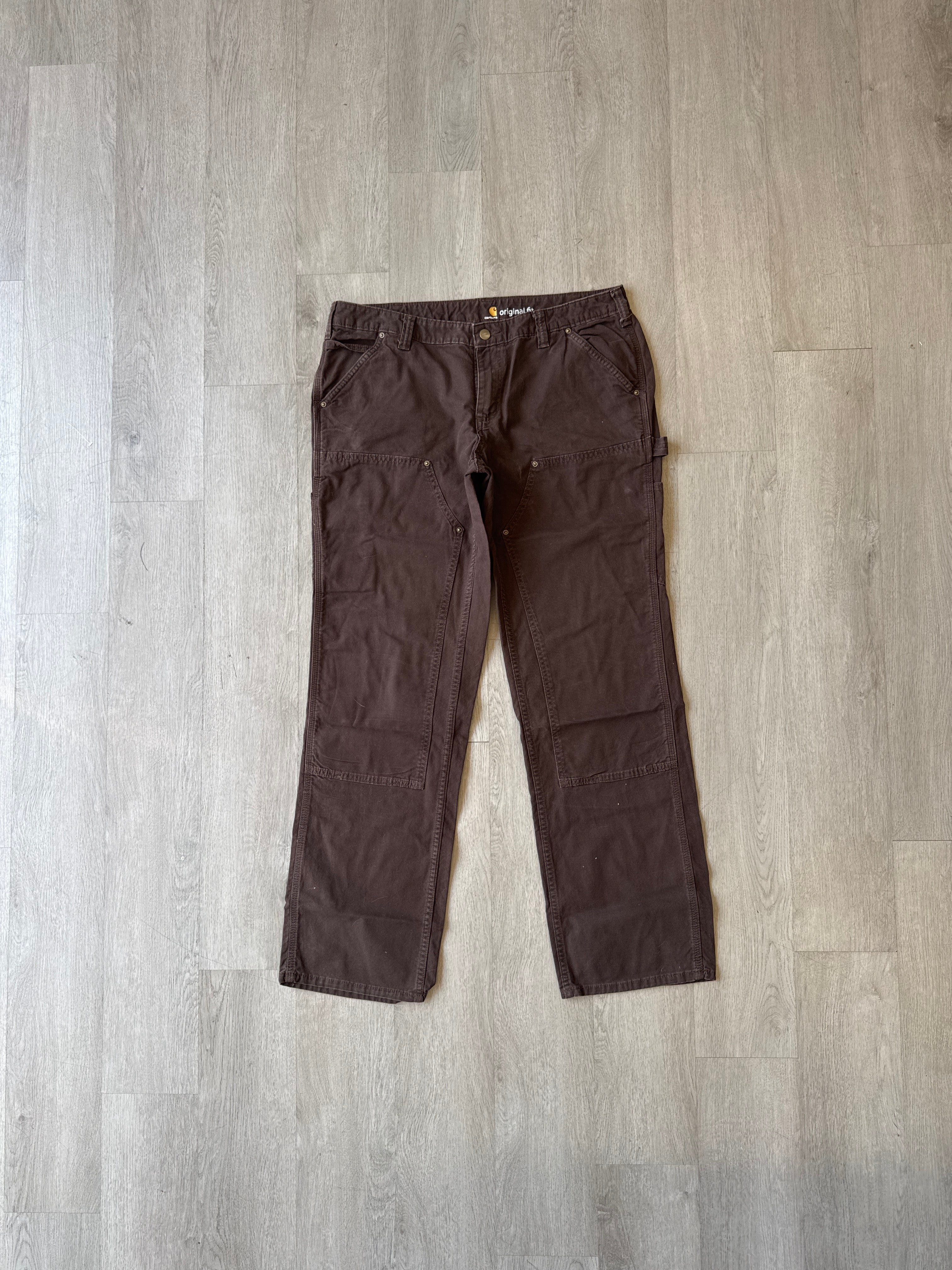 Carhartt Original Fit Brown Double Knee Carpenter Pants