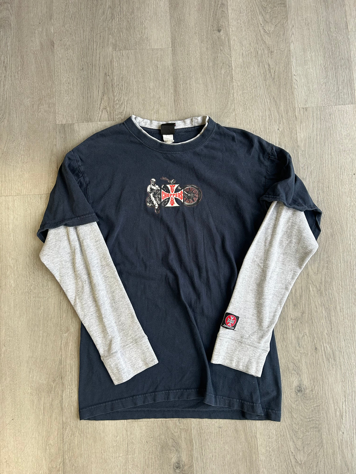 Vintage Layered West Coast Choppers Long Sleeve Tee