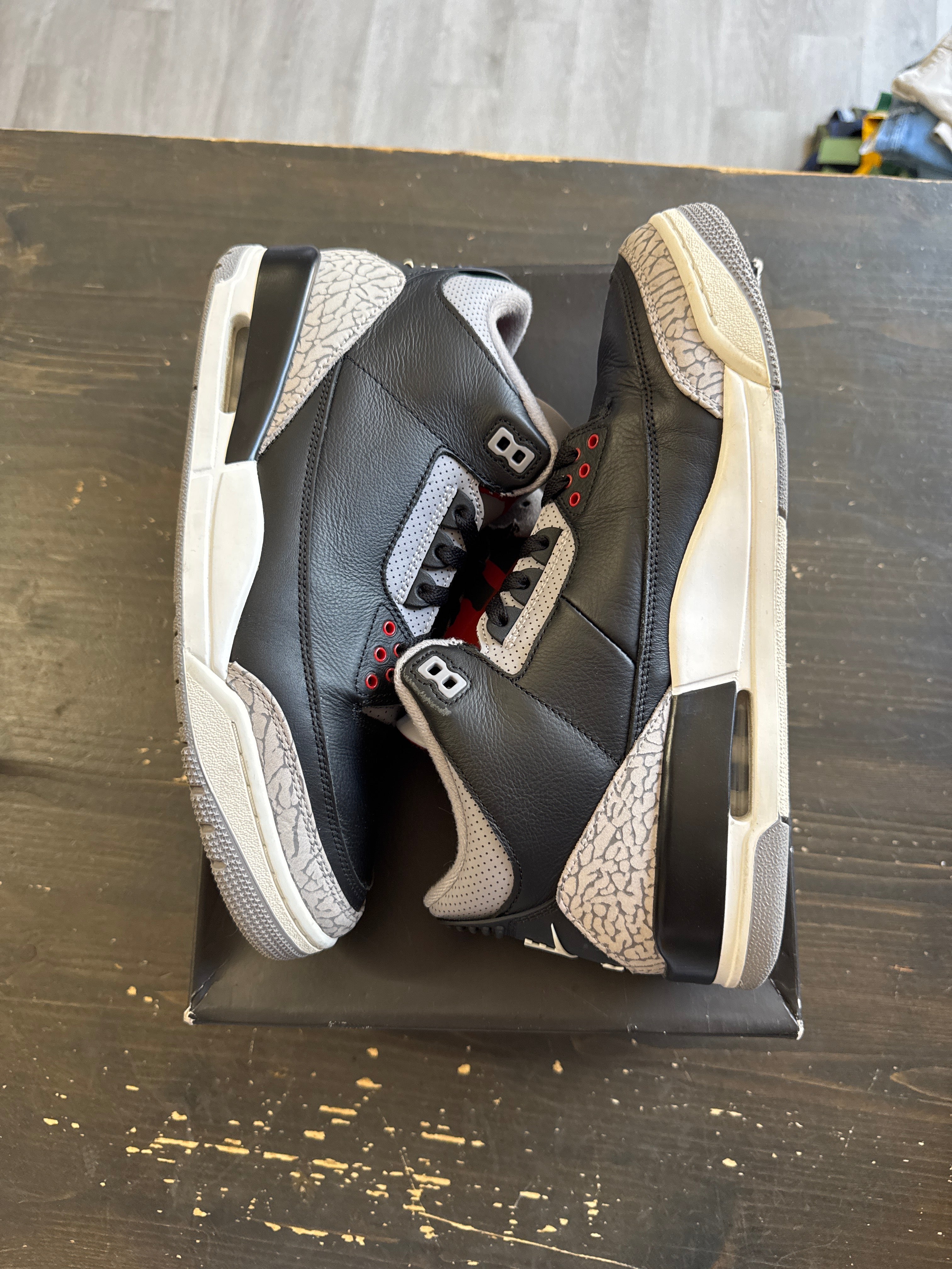 Pre-owned Jordan Retro 3 Black Cement (2024)