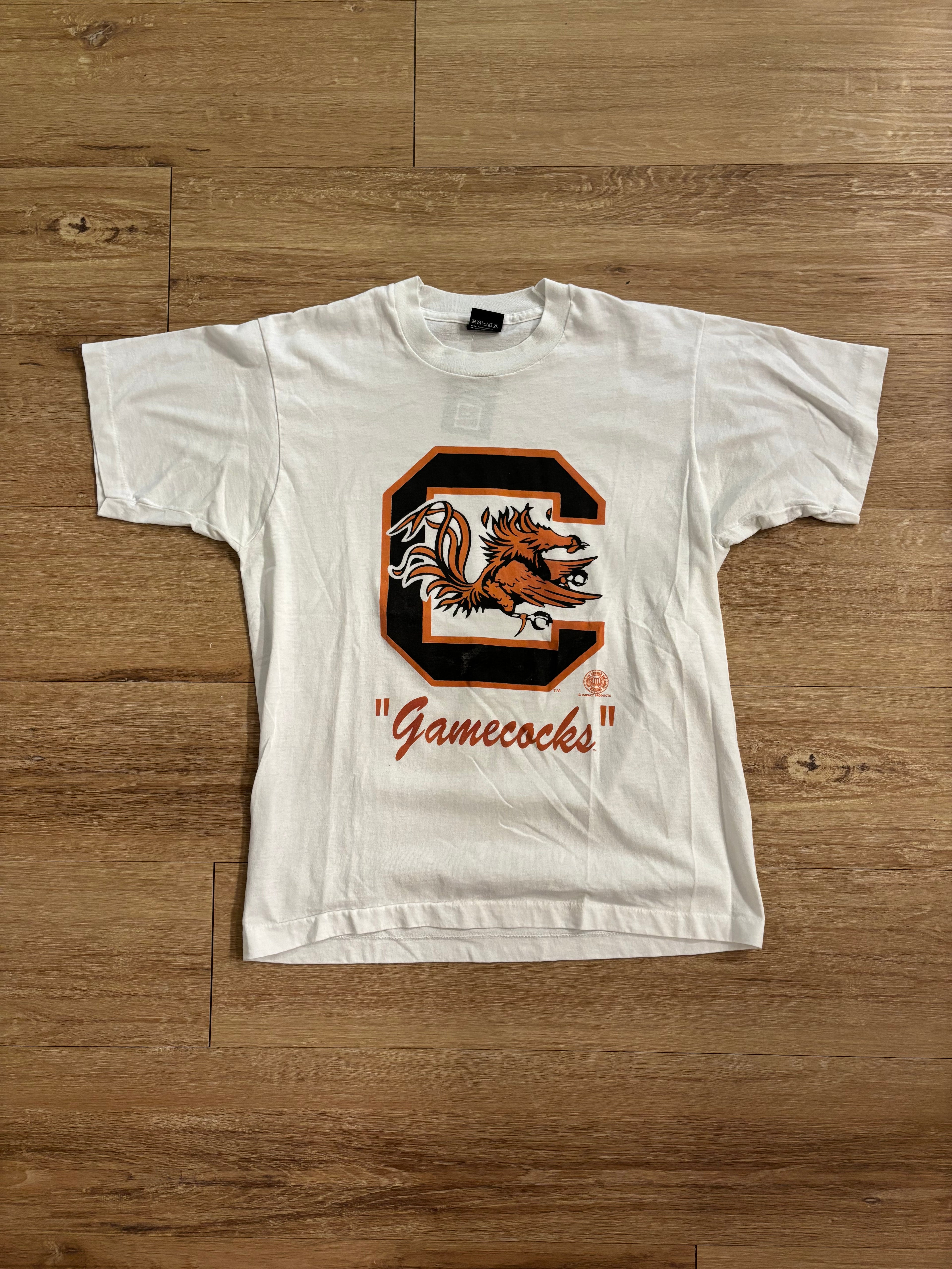 Vintage White Carolina Gamecocks Tee