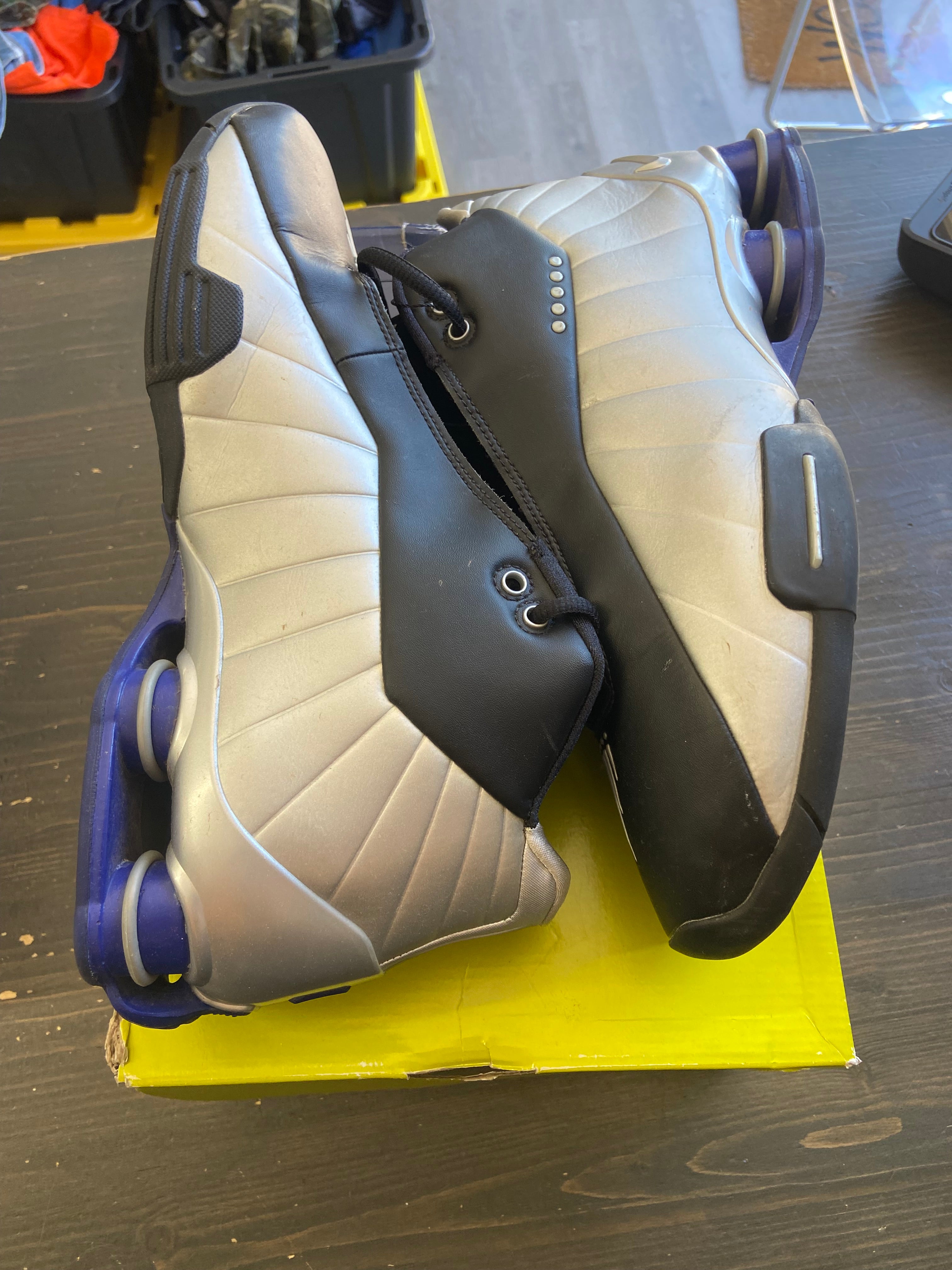 Pre-Owned Nike Shox BB4 Black Silver Lapis