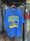 Blue National Football Conference Champions St. Louis Rams Tee