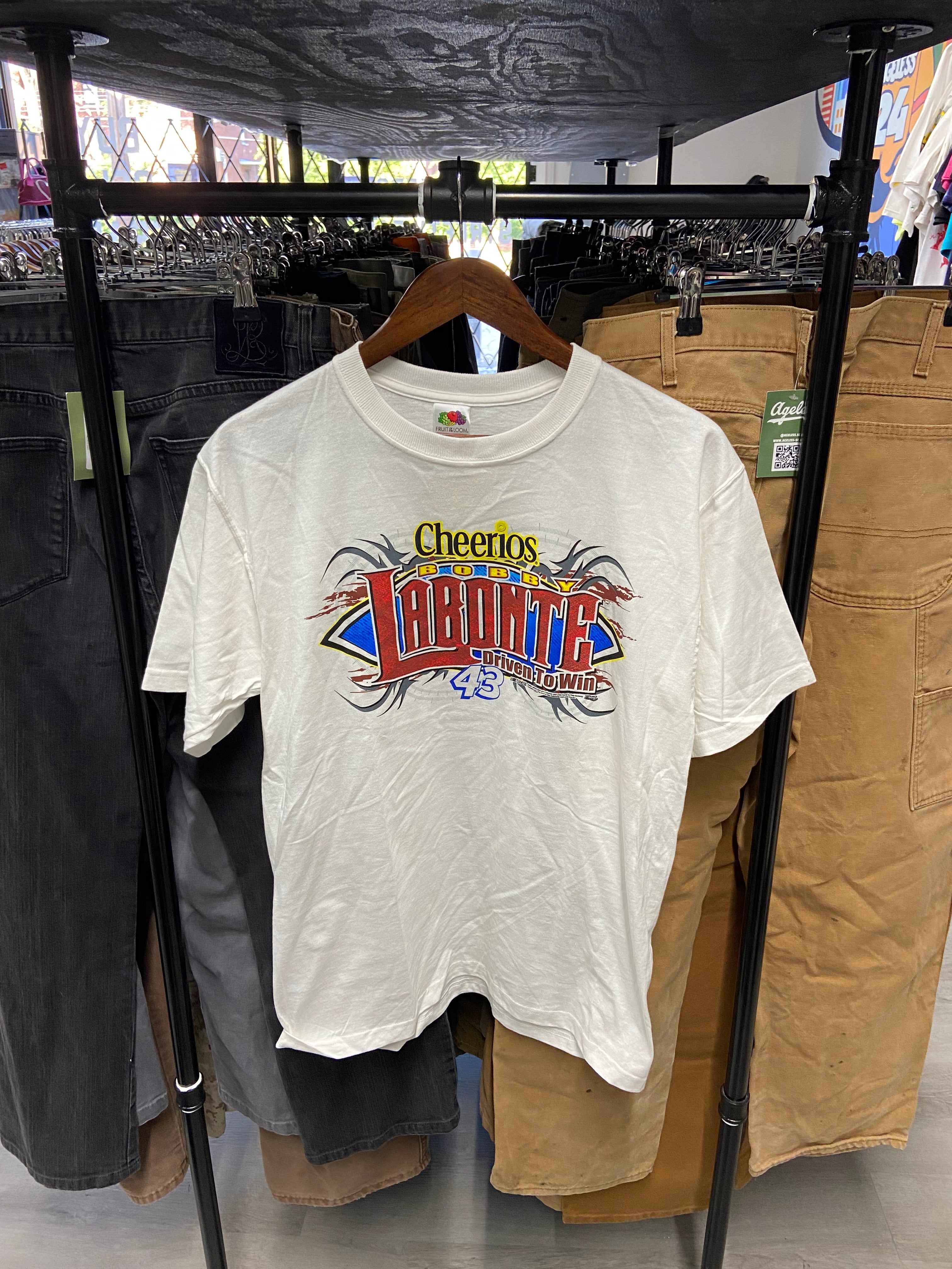 Cheerios Bobby Labonte Driven To Win 43 NASCAR Tee