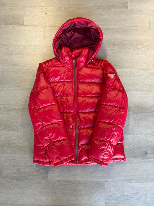 Red Guess Puffer Jacket