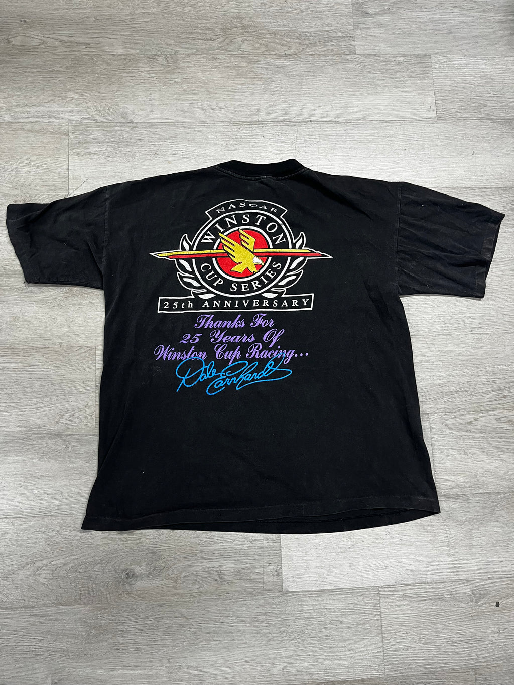 Vintage Dale Earnhardt Silver Night NASCAR Tee
