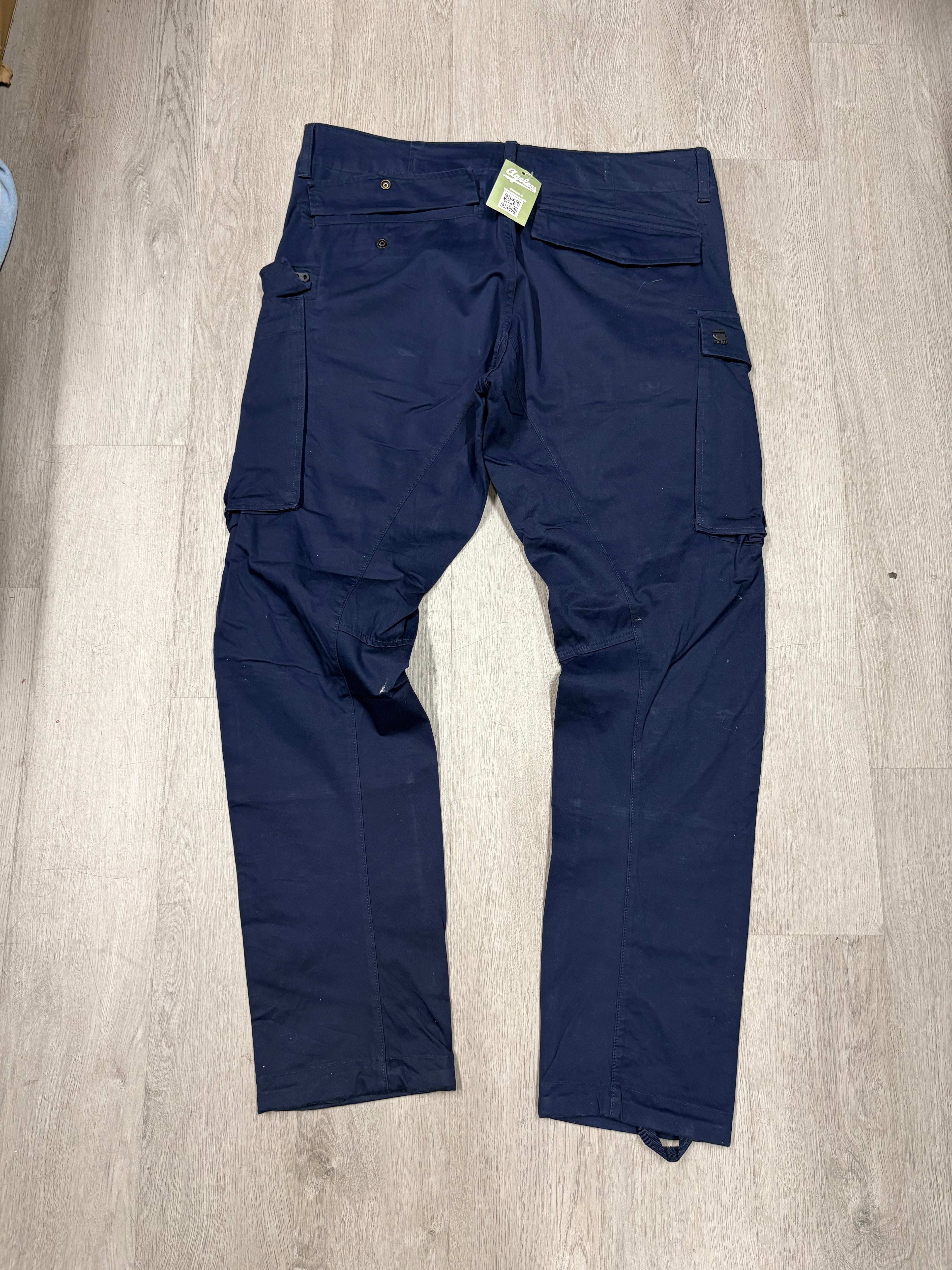 Y2K G Star Raw Blue Cargo Pants