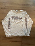 Vintage White Harley Davidson Flame Long Sleeve Tee