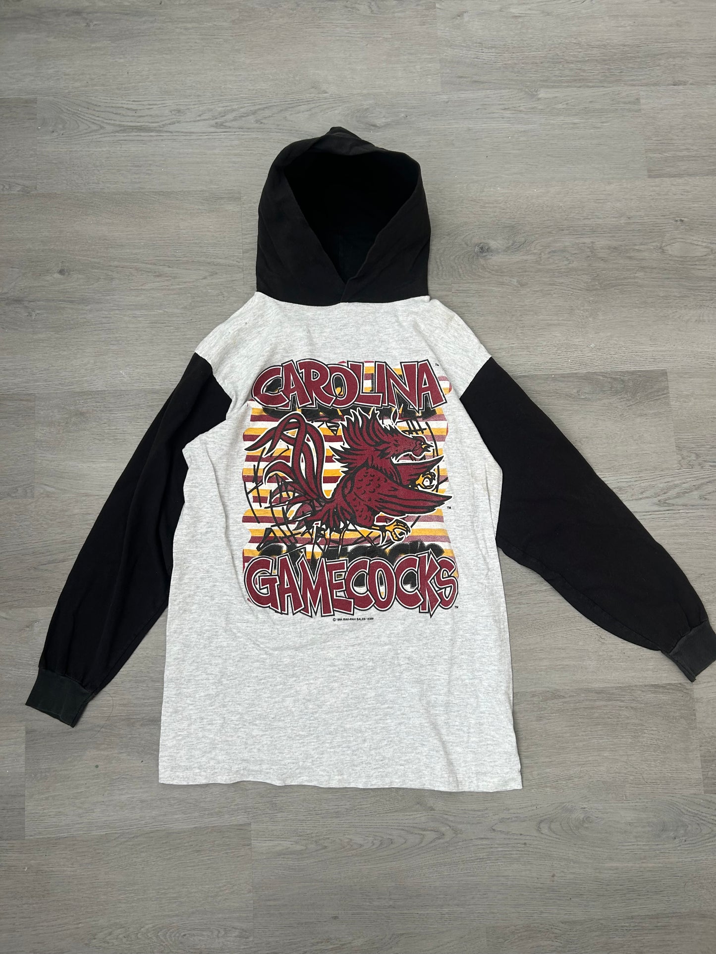 Vintage 1994 University of South Carolina Gamecocks Hooded Long Sleeve