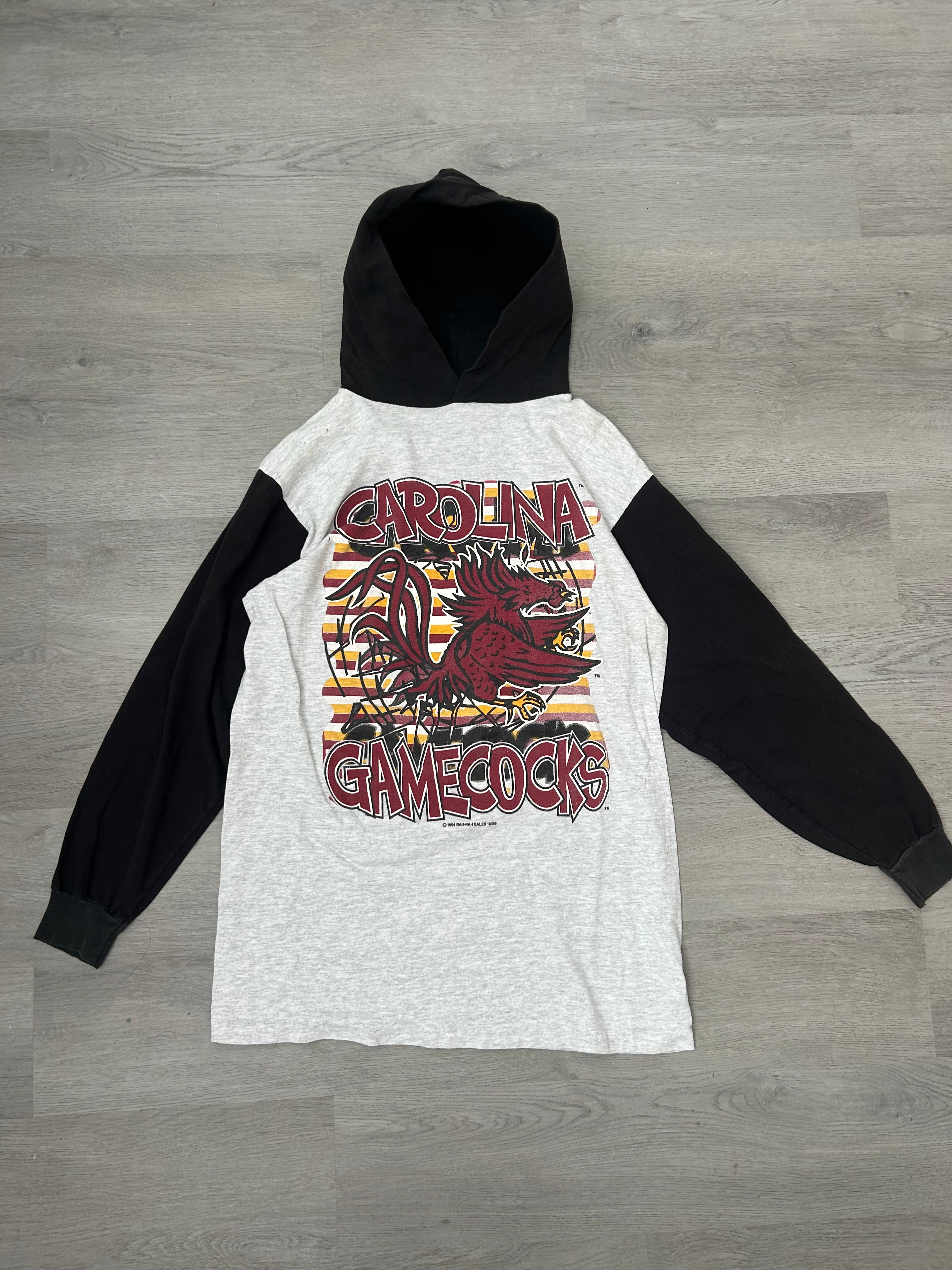 Vintage 1994 University of South Carolina Gamecocks Hooded Long Sleeve