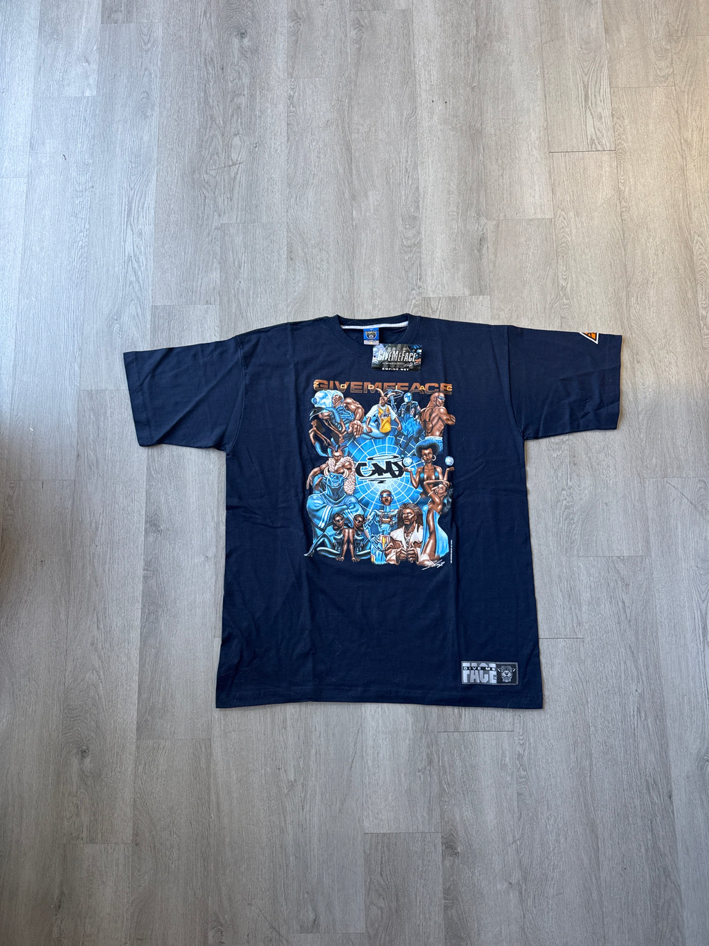 Vintage Y2K 2006 Give Me Face Zodiac Sign Horoscope Tee