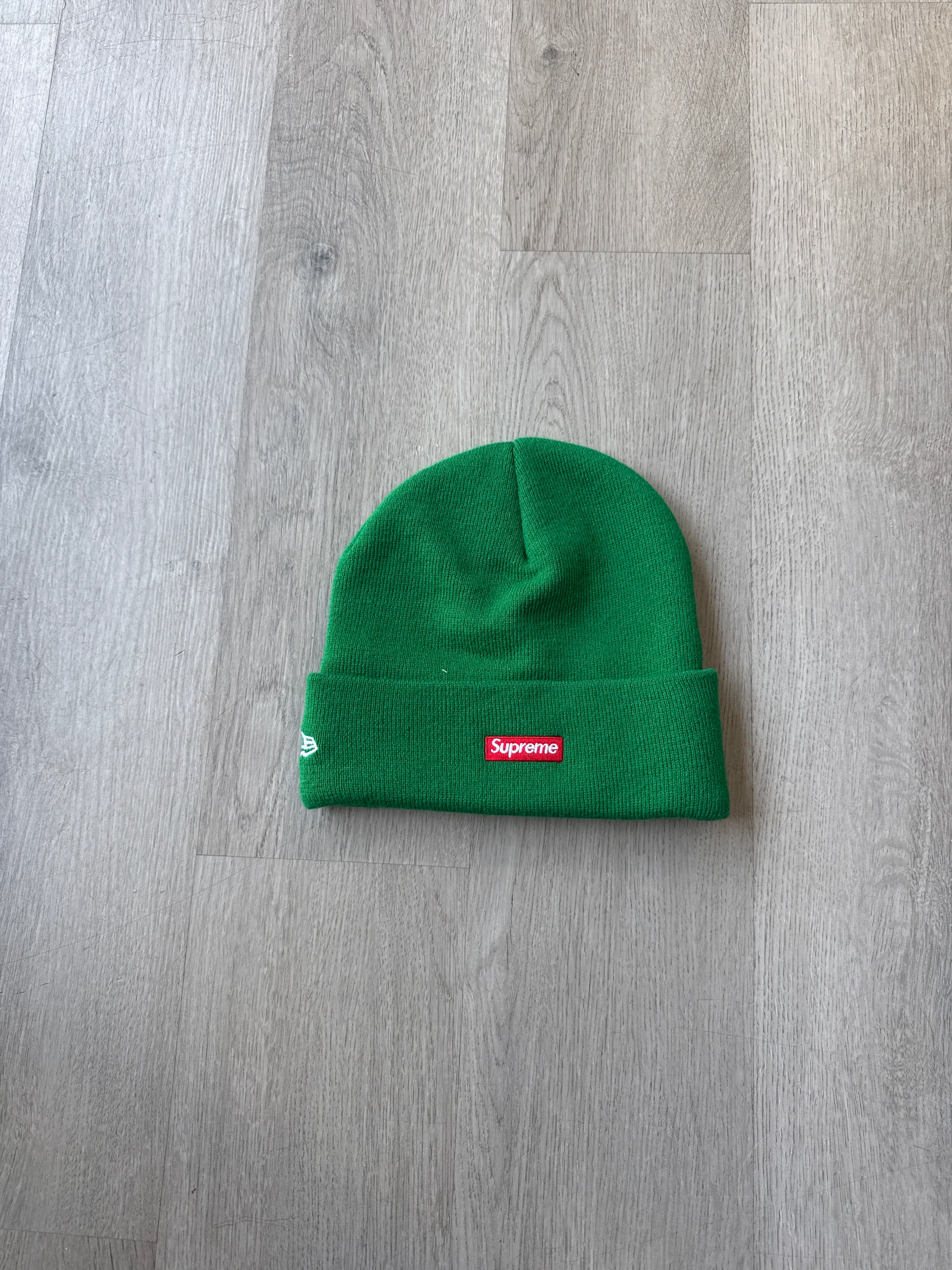 Supreme New Era Old English Green Beanie