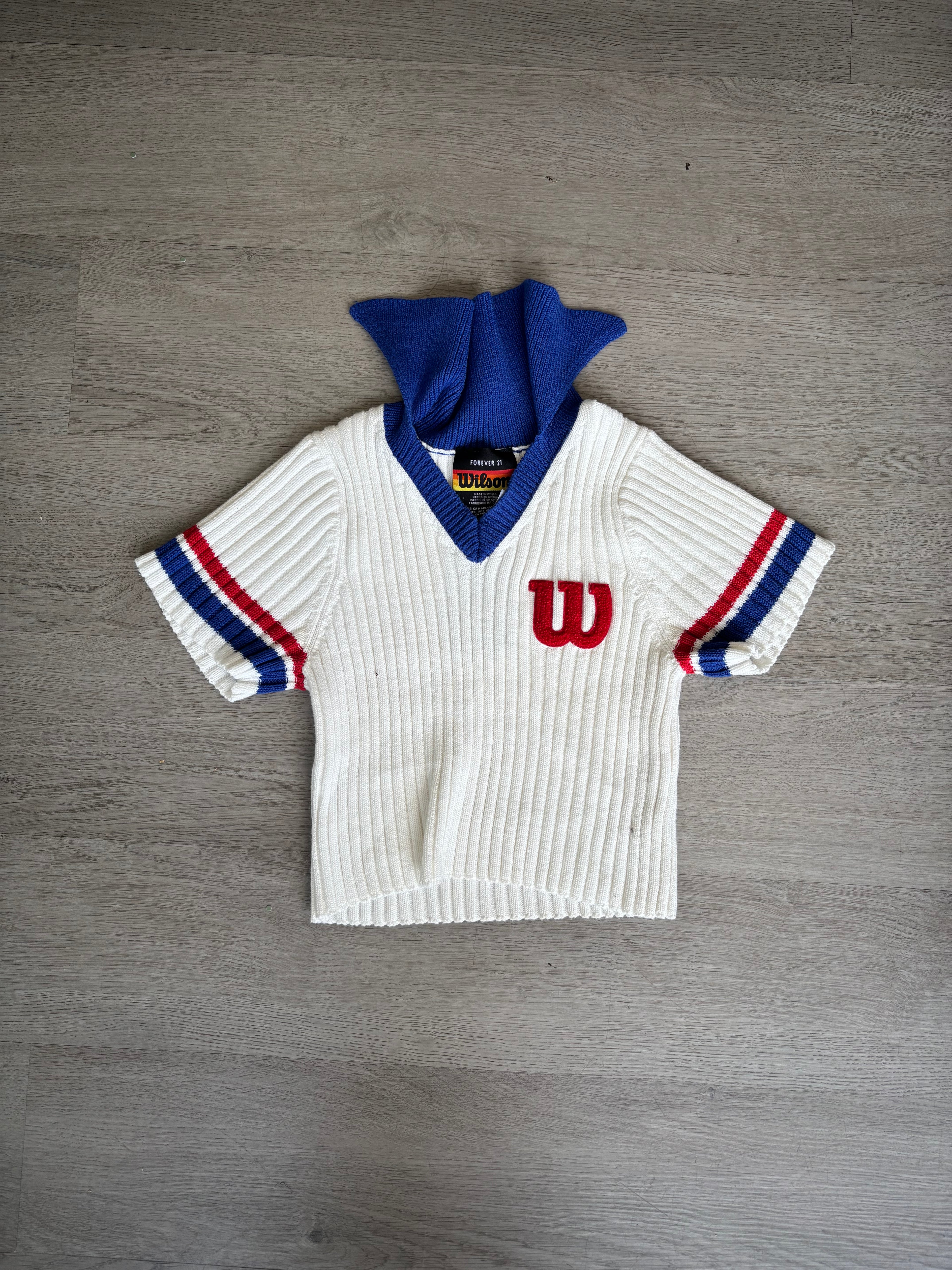 Women’s Wilson Ribbed Knitted Cropped Tee