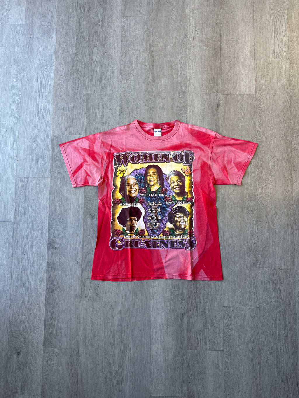 Y2K Positive African American Women Of Greatness Sun Faded Tee