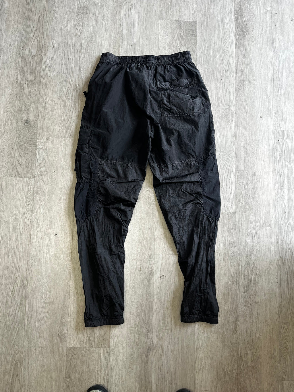 Stone Island Black Nylon Metal Cargo Pant