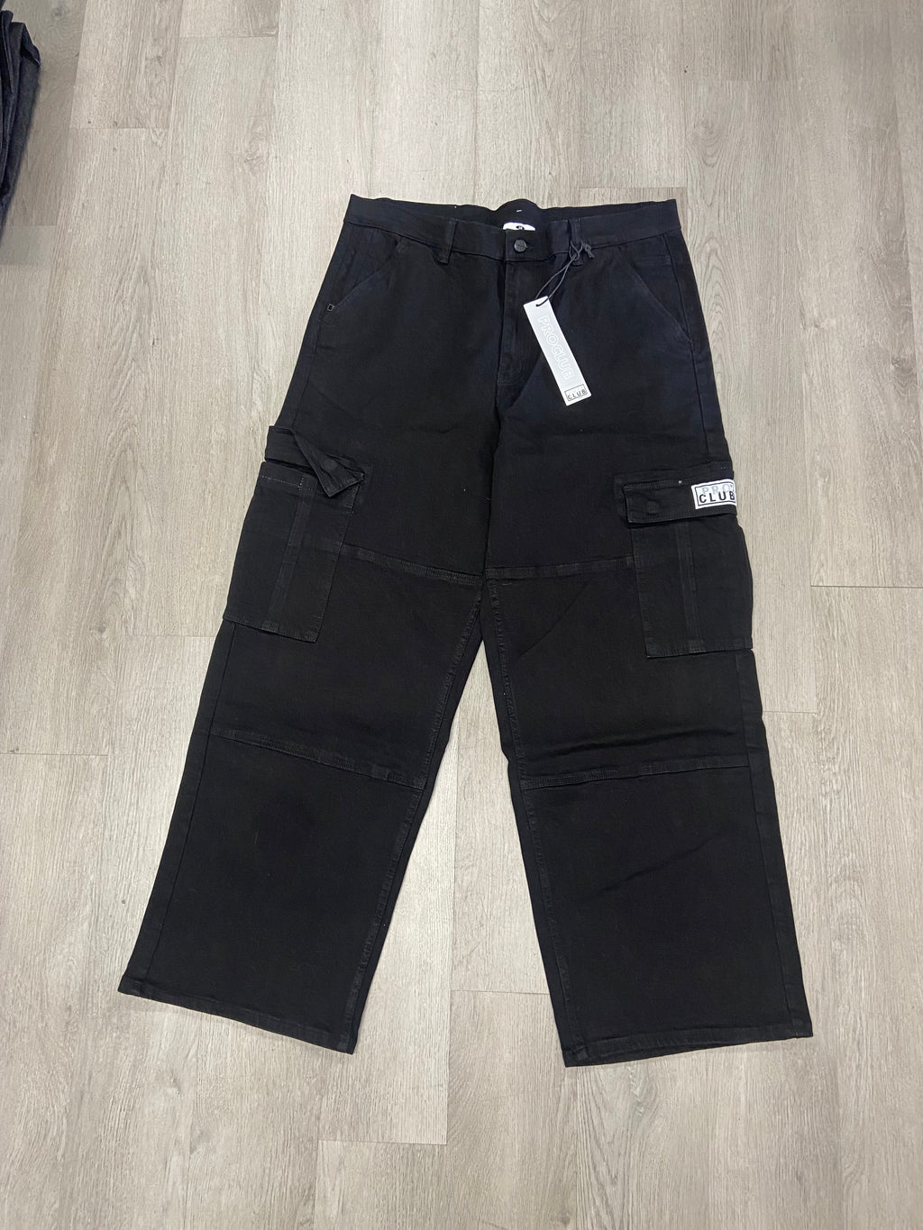 Black Pro Club Heavyweight Cargo Pants
