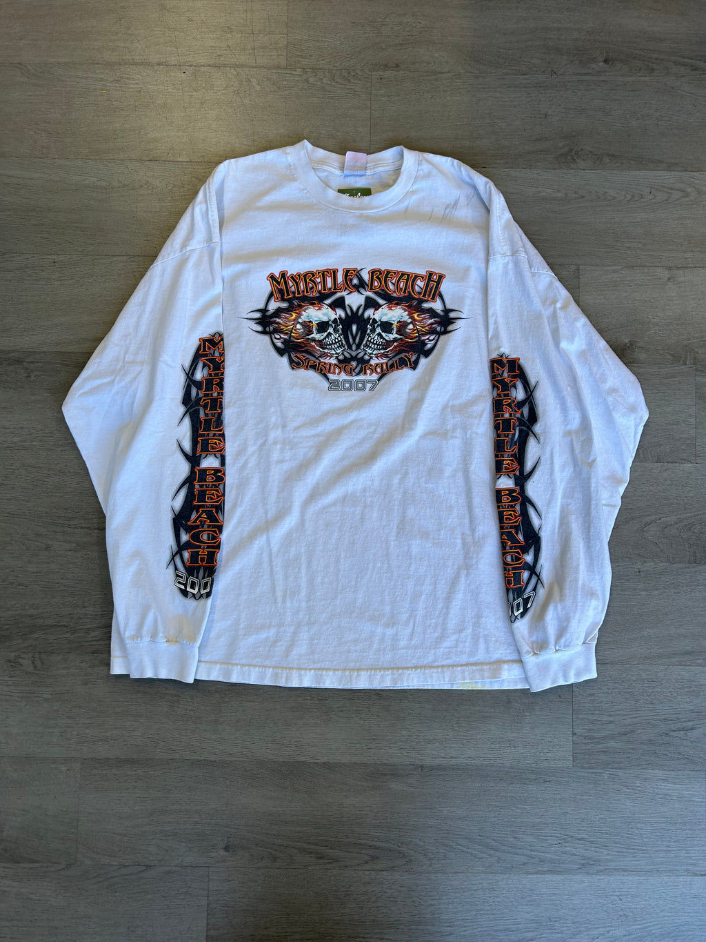 Vintage 2007 Myrtle Beach Spring Rally Long Sleeve Tee