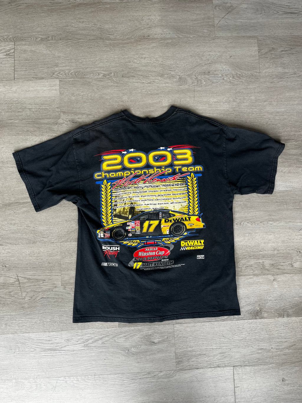 Vintage NASCAR Matt Kenseth 2003 Winston Cup Champion Tee