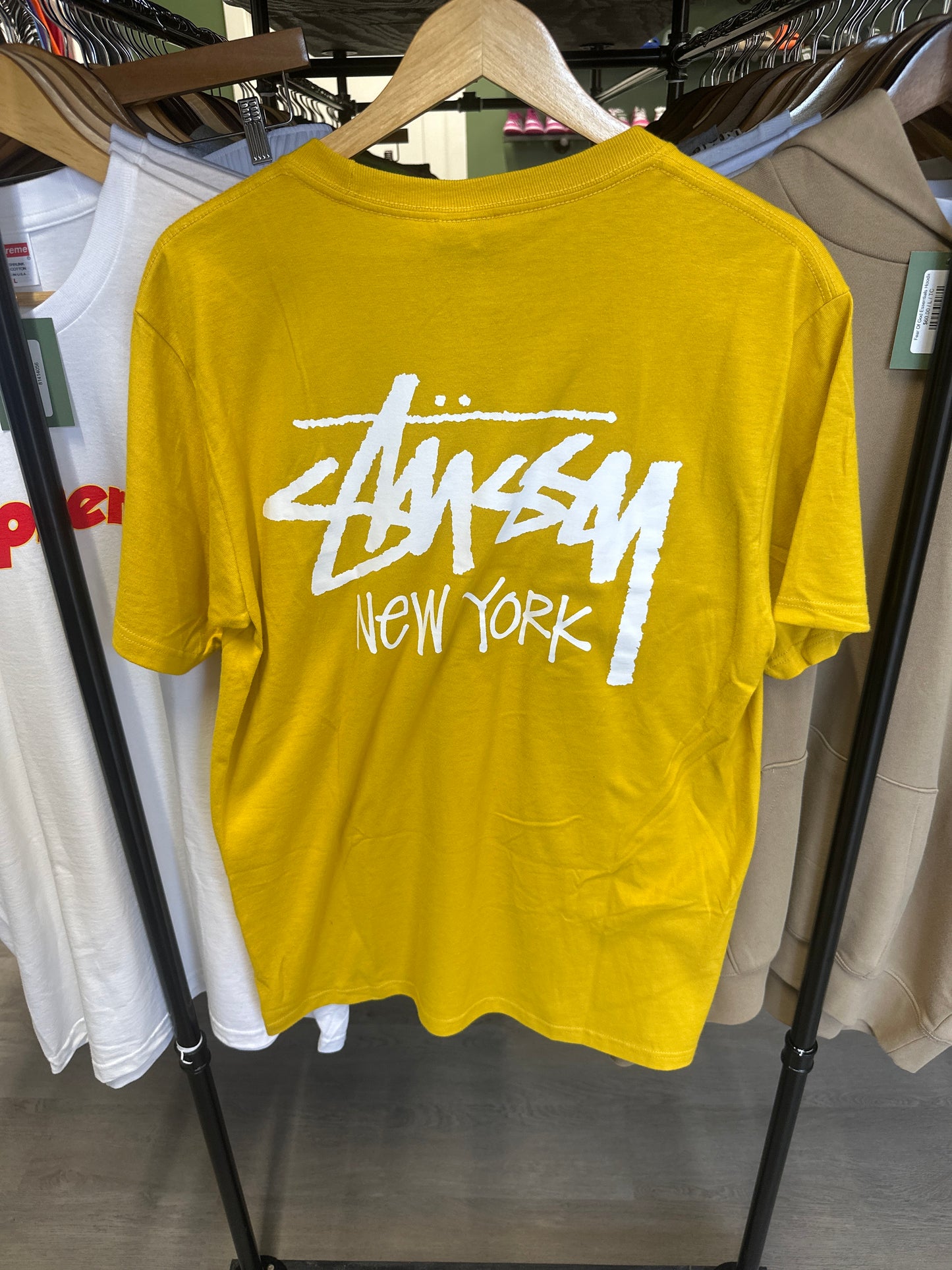 Stussy New York Yellow Tee