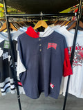 Atlanta Braves Quarter Button Up Hooded Shirt