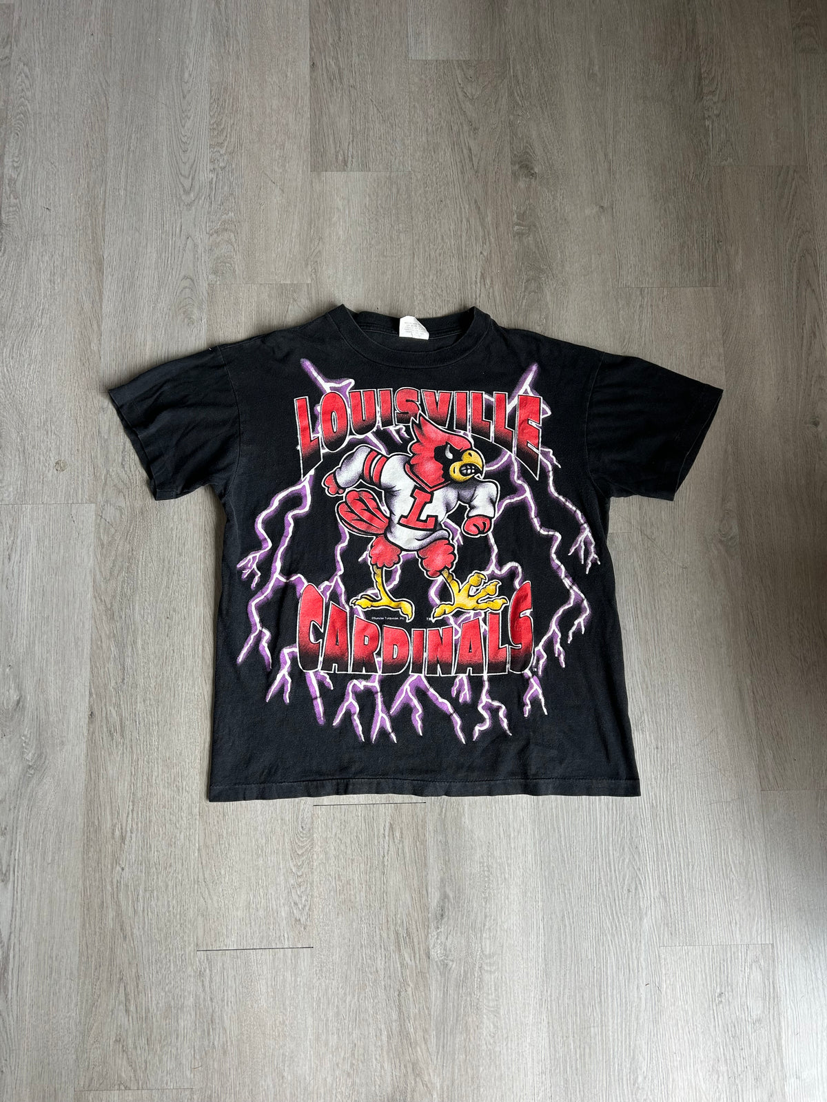 Vintage Louisville Cardinals Lightning Tee