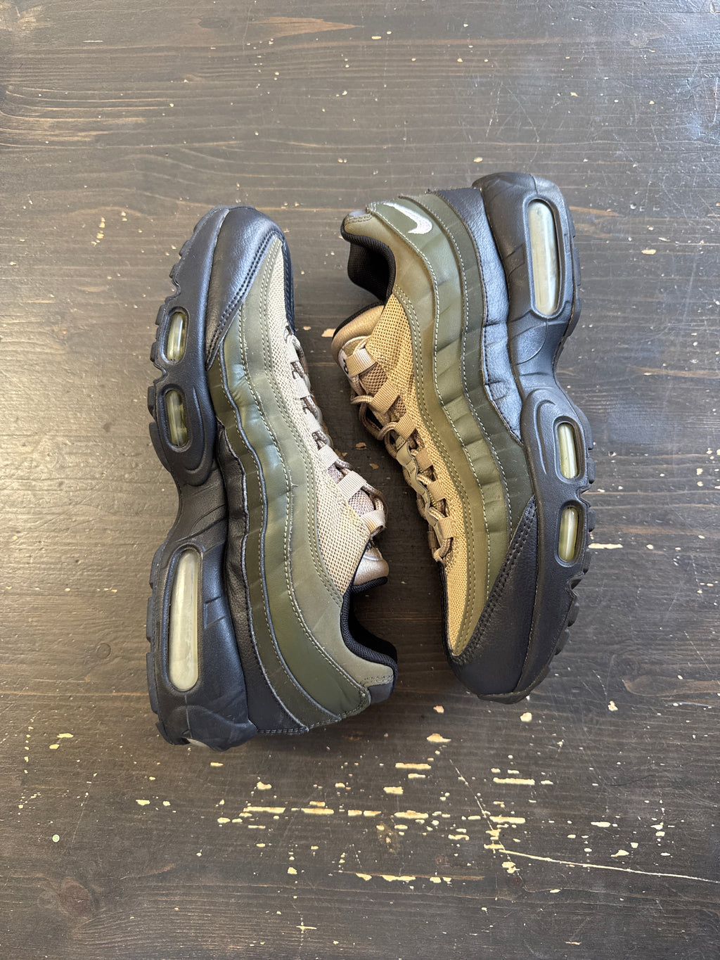 Pre-owned Nike Air Max 95 Essential Black/White-Sequoia