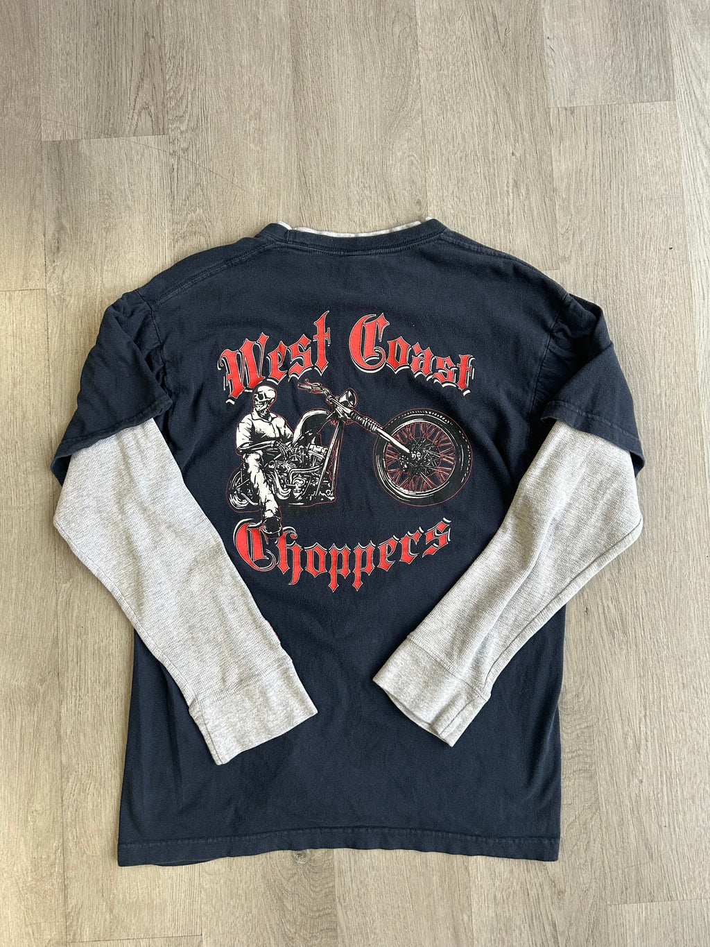 Vintage Layered West Coast Choppers Long Sleeve Tee