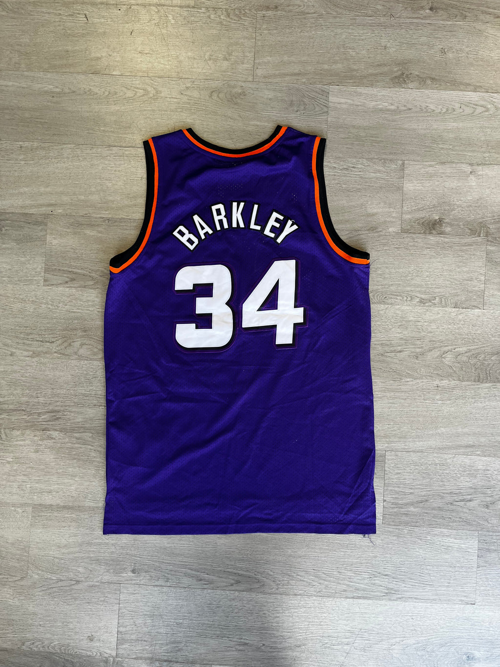 Vintage Style Phoenix Suns Charles Barkley #34 Hardwood Classics Jersey
