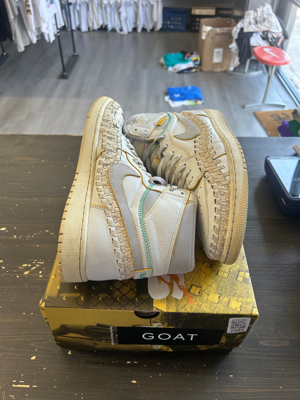 Pre-Owned Jordan 1 Retro High OG SP Union LA Bephies Beauty Supply Summer of '96
