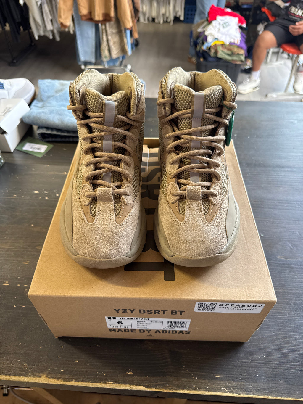 Pre-owned Adidas Yeezy Desert Boot Rock