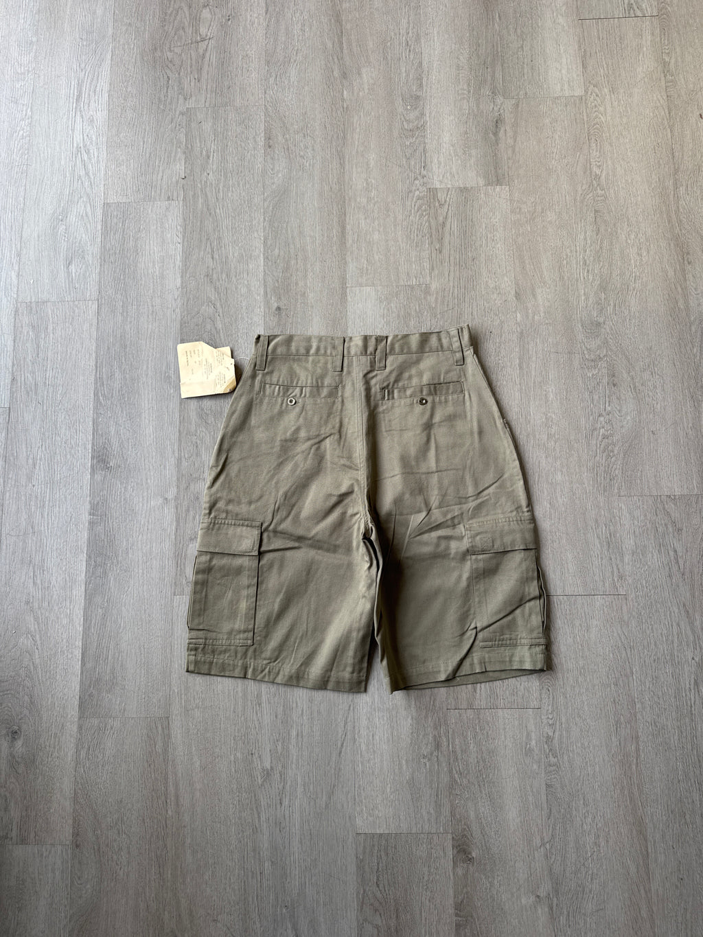 Vintage Unbiased Resist Clothing Baggy Olive Green Cargo Shorts