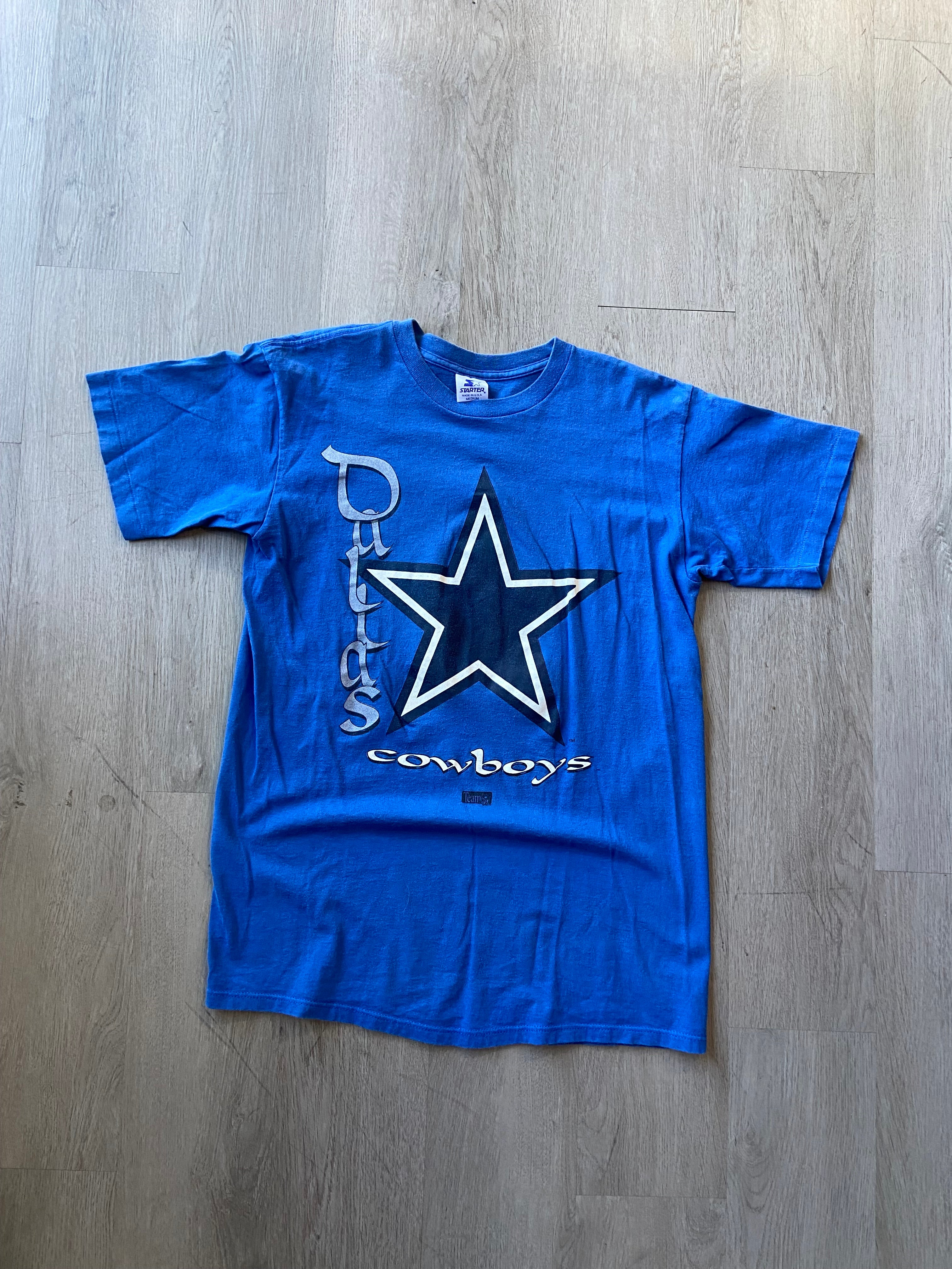 Vintage Starter Dallas Cowboys Vertical Spell Out Tee