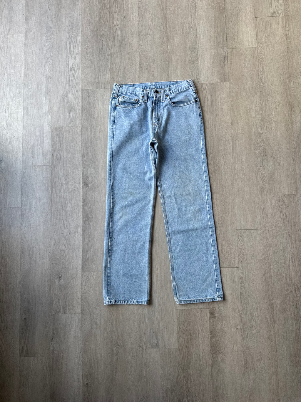 Vintage Carhartt Regular Fit Light Washed Denim Jeans