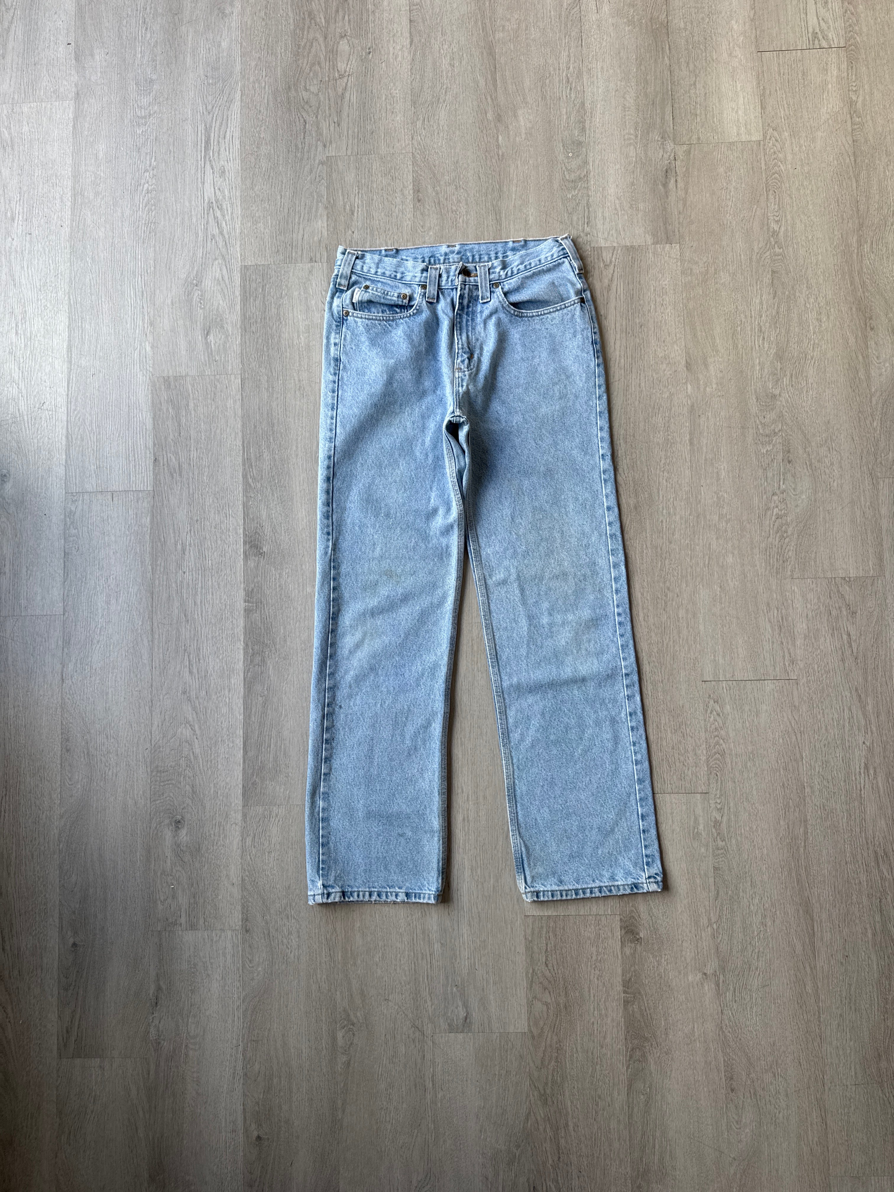 Vintage Carhartt Regular Fit Light Washed Denim Jeans