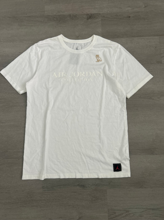 White OVO Air Jordan Tee