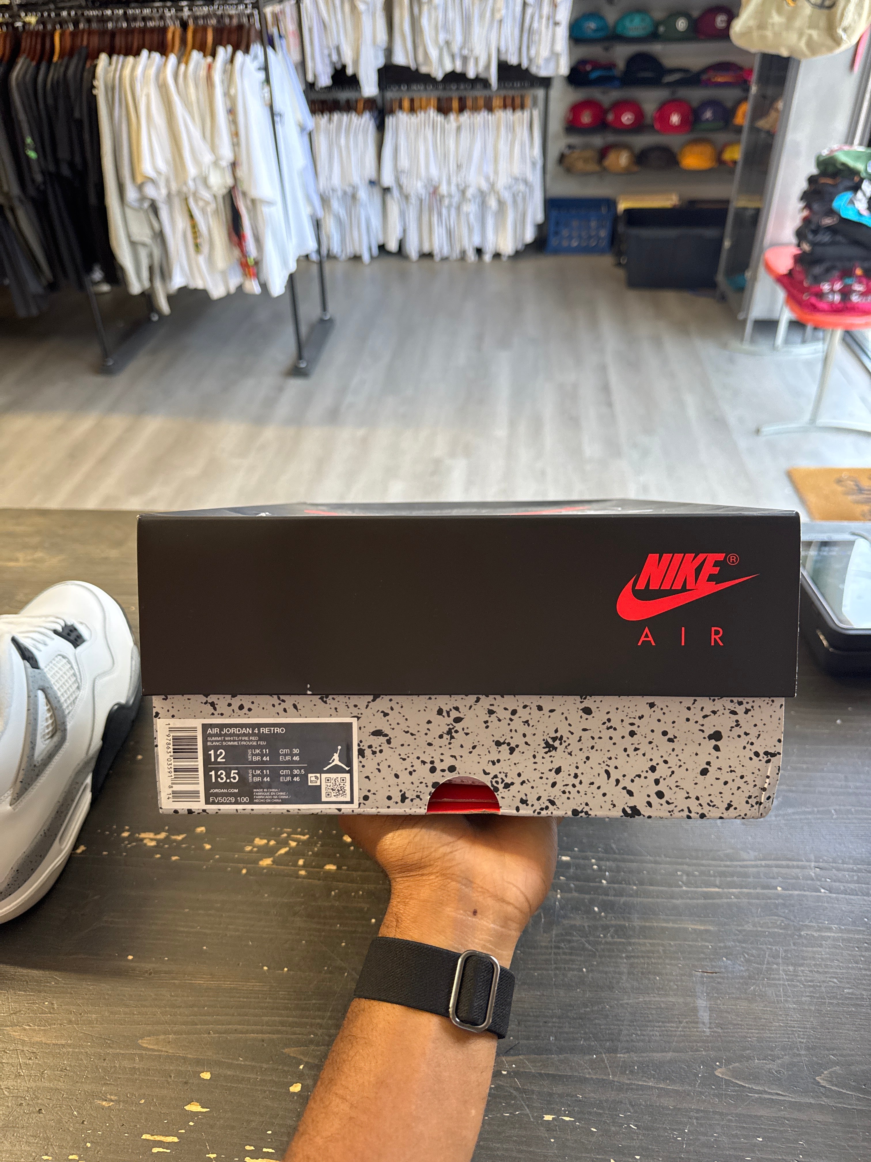 Pre-owned Jordan Retro 4 White Cement 2025