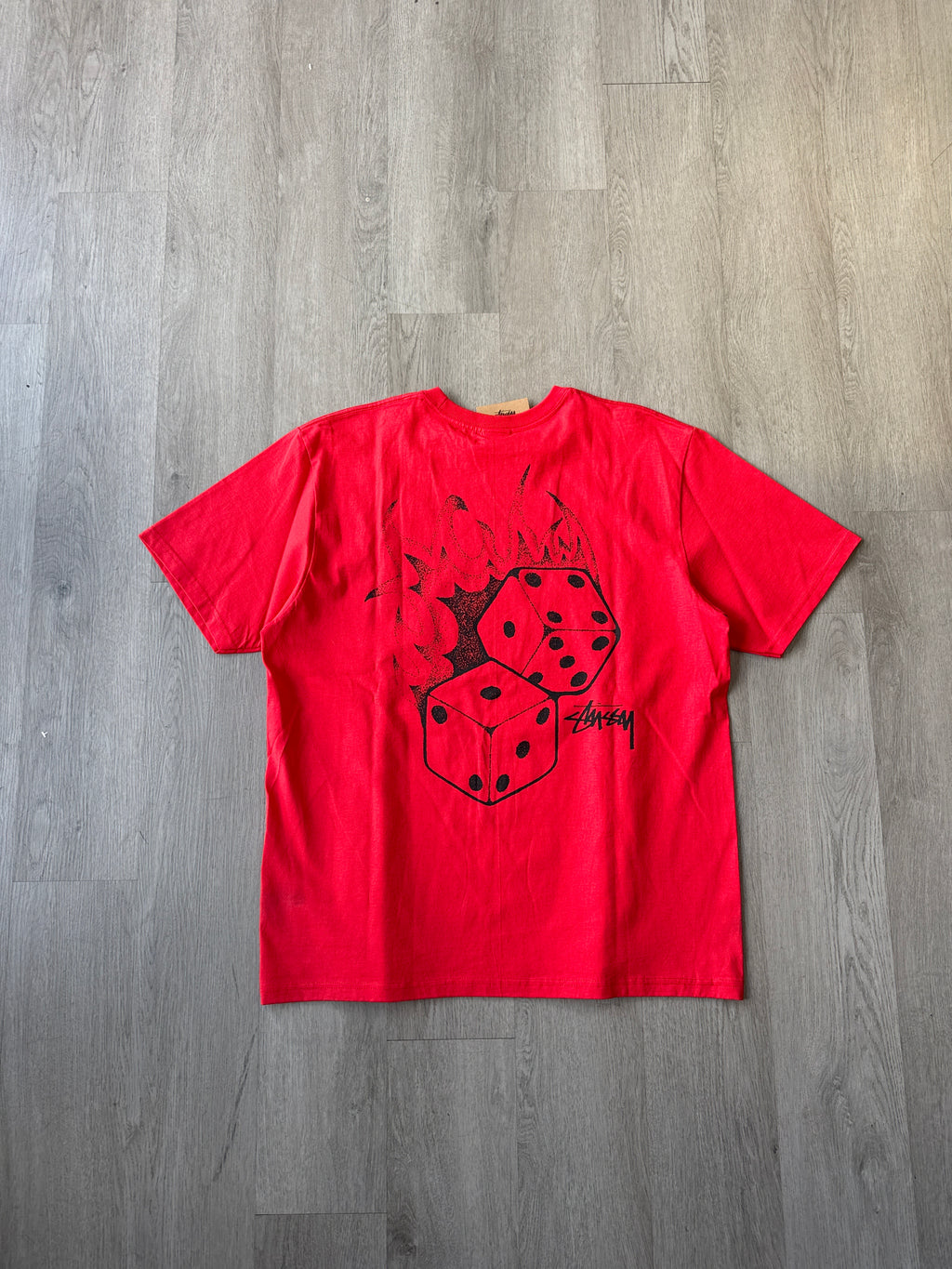 Stussy Fire Dice Red Tee