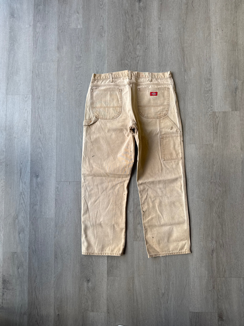 Vintage Dickies Distressed Faded Tan Carpenter Pants