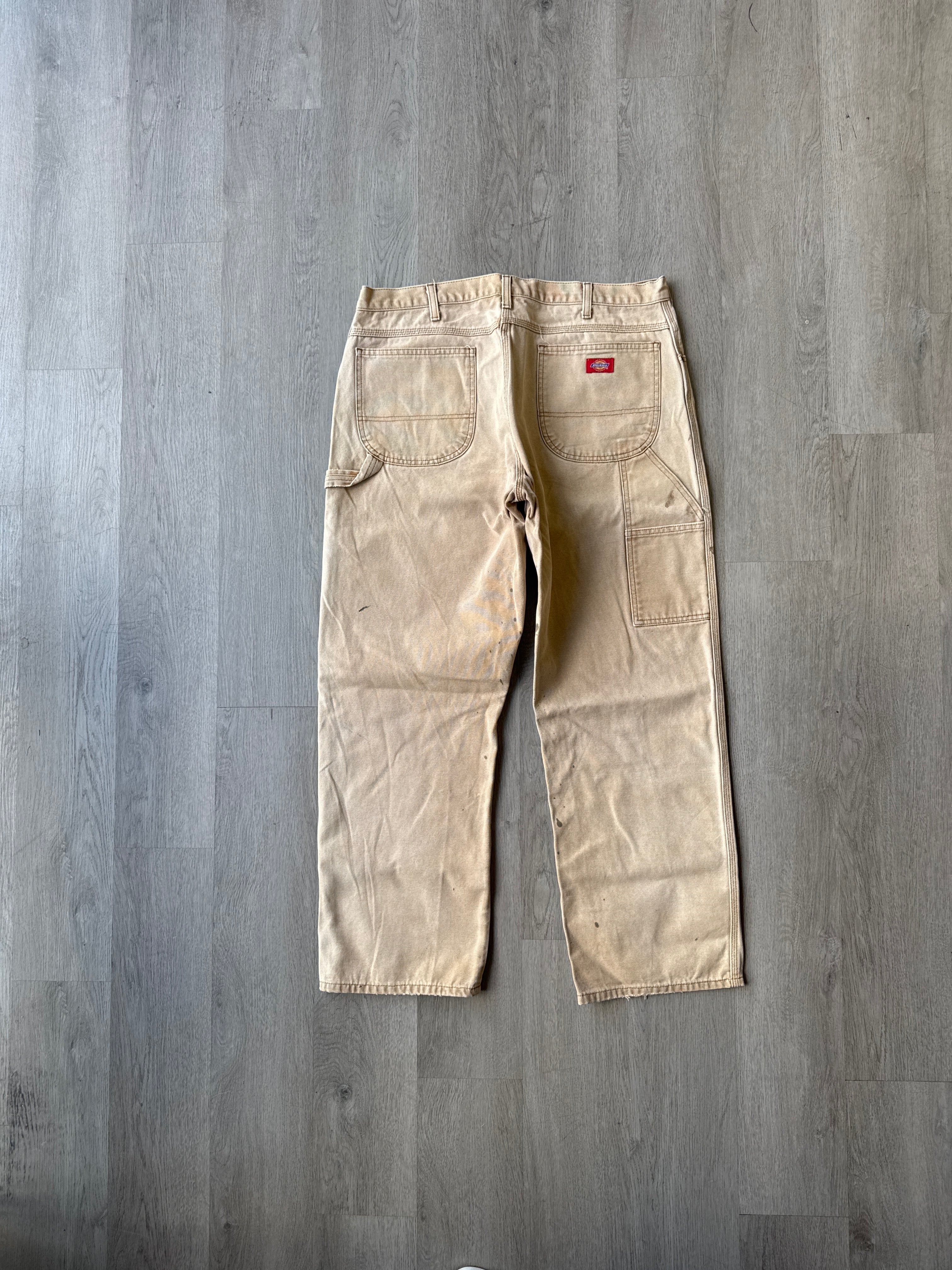 Vintage Dickies Distressed Faded Tan Carpenter Pants
