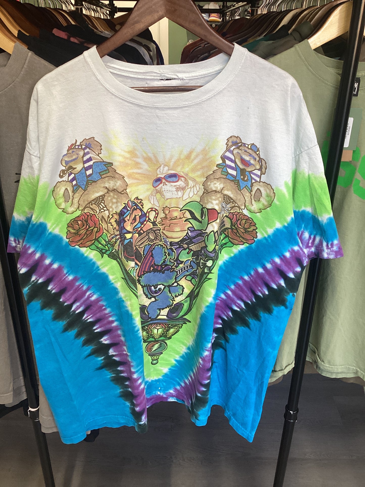 Grateful Dead Liquid Blue Bear Pyramid Tee