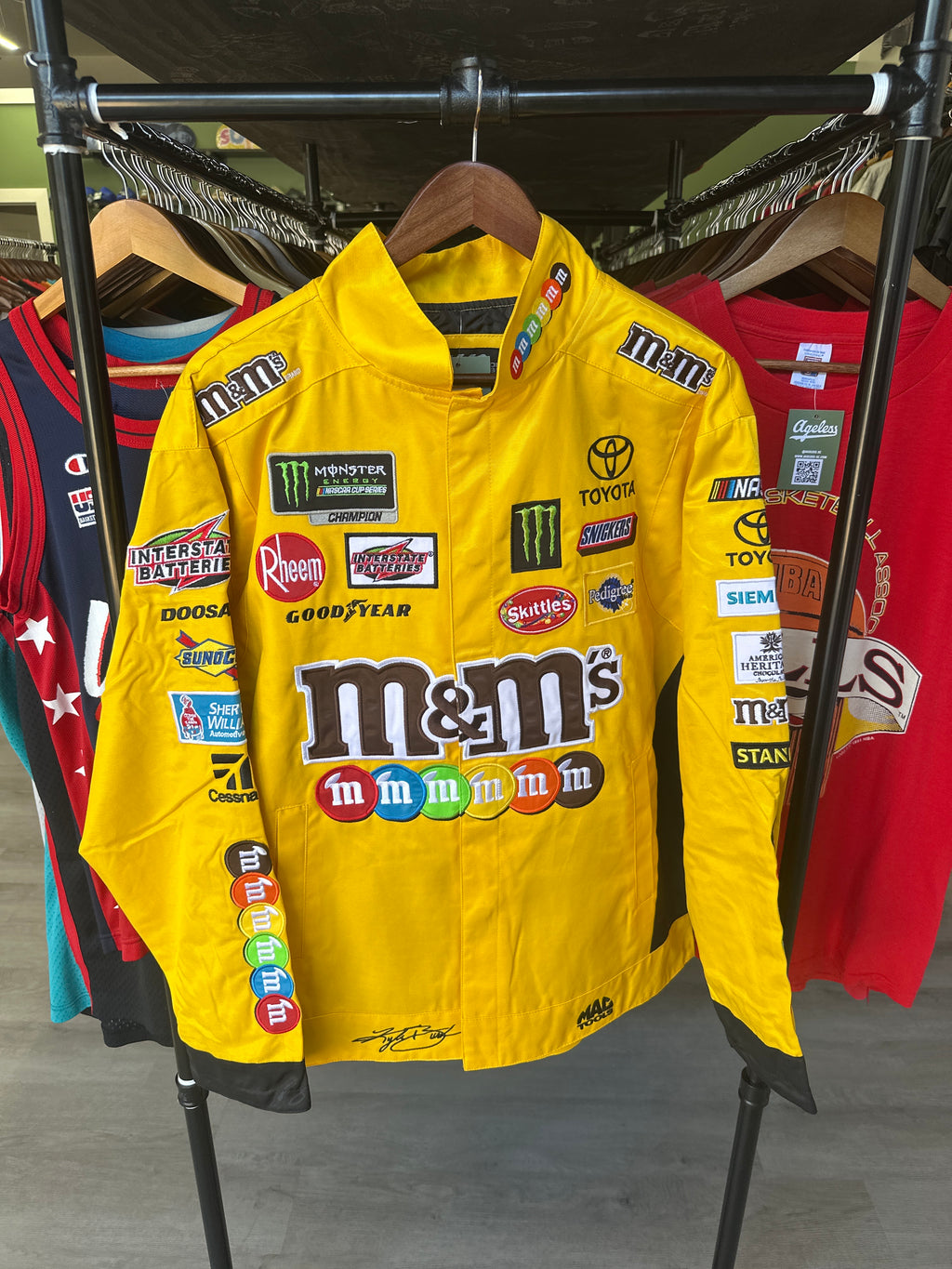 Yellow M&M’s Kyle Busch Nascar Jacket